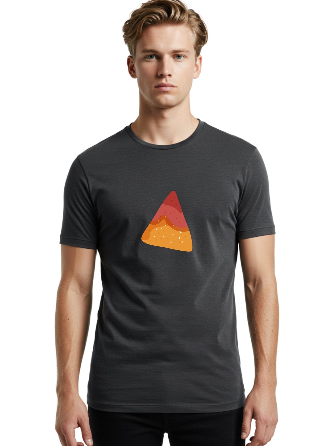 Pizza-Slice-1 Men'S Graphic Tee, 100% Cotton, Comfortable Casual Summer Wear, Machine Washable, Pizza Slice, Triangle Shape, Red Sauce, Melted Cheese, Savory Toppings, Italian Food, Delicious Treat, Tasty Snack, Cartoon Illustration Aad734 18