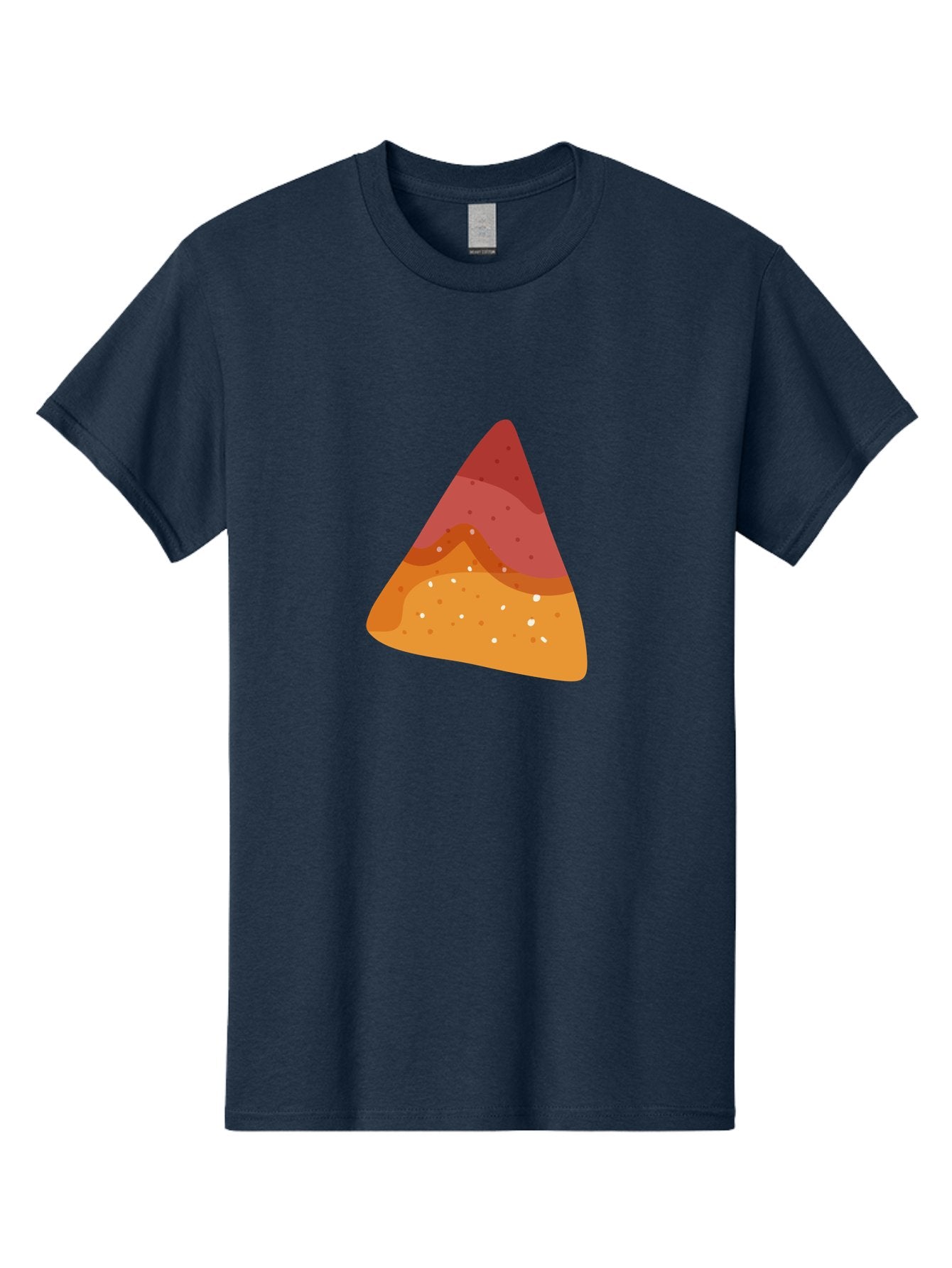 Pizza-Slice-1 Men'S Graphic Tee, 100% Cotton, Comfortable Casual Summer Wear, Machine Washable, Pizza Slice, Triangle Shape, Red Sauce, Melted Cheese, Savory Toppings, Italian Food, Delicious Treat, Tasty Snack, Cartoon Illustration Aad734 3