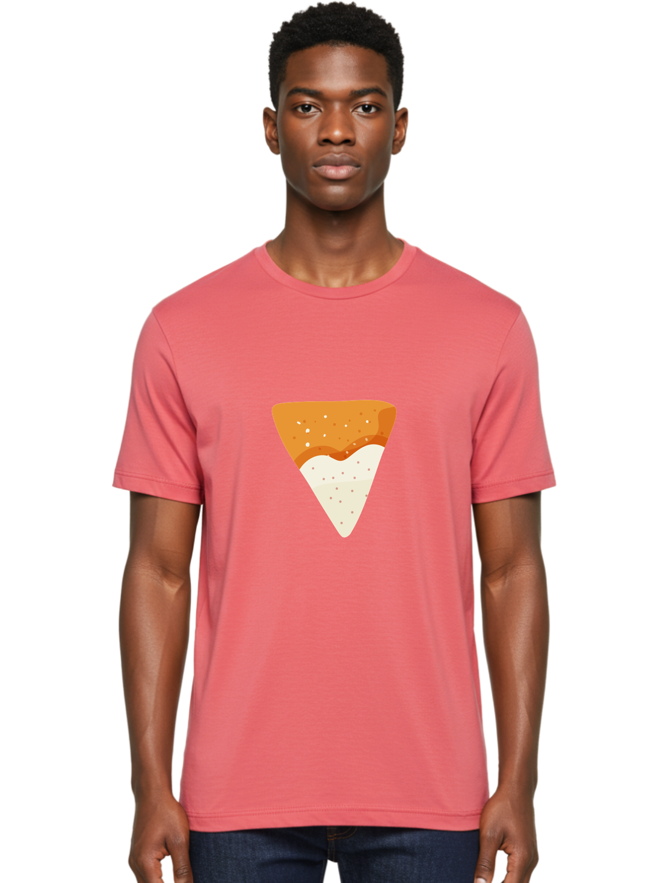 Pizza-Slice Men'S Graphic Tee, 100% Cotton, Comfortable Casual Summer Wear, Machine Washable, Pizza Slice, Italian Food, Cheese Pizza, Food Illustration, Graphic Design, Triangular Shape, Crispy Crust Aad737 12