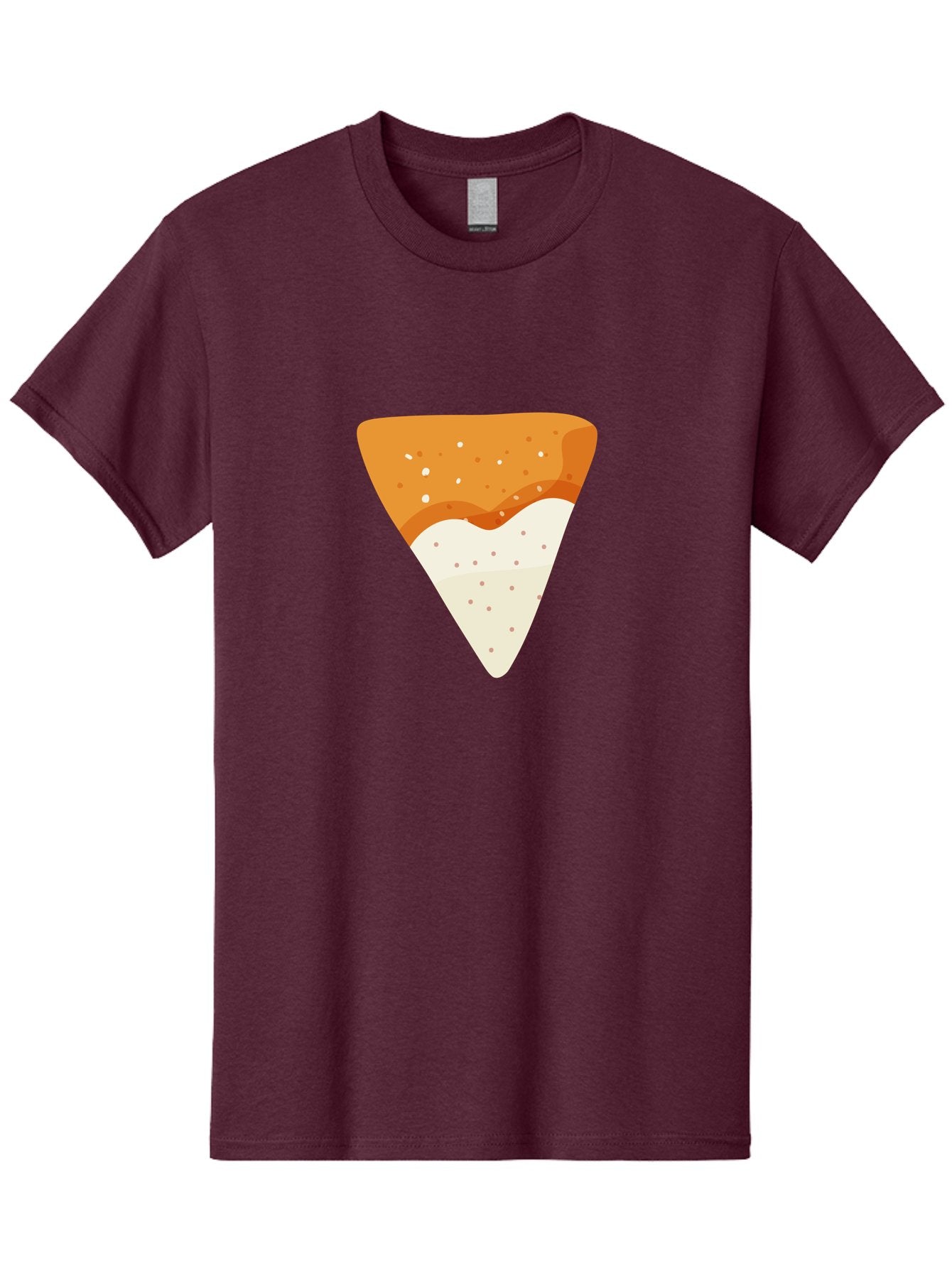 Pizza-Slice Men'S Graphic Tee, 100% Cotton, Comfortable Casual Summer Wear, Machine Washable, Pizza Slice, Italian Food, Cheese Pizza, Food Illustration, Graphic Design, Triangular Shape, Crispy Crust Aad737