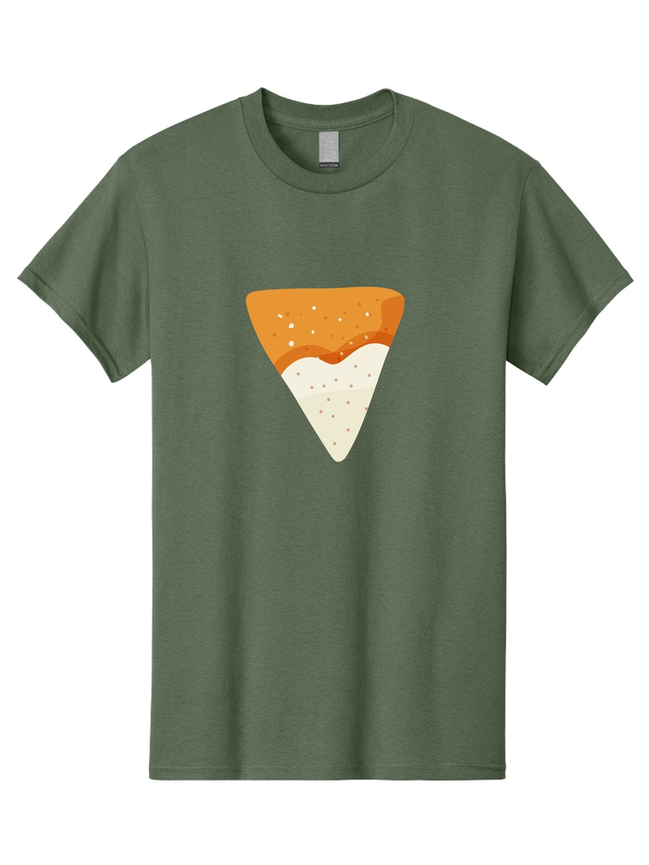 Pizza-Slice Men'S Graphic Tee, 100% Cotton, Comfortable Casual Summer Wear, Machine Washable, Pizza Slice, Italian Food, Cheese Pizza, Food Illustration, Graphic Design, Triangular Shape, Crispy Crust Aad737 5