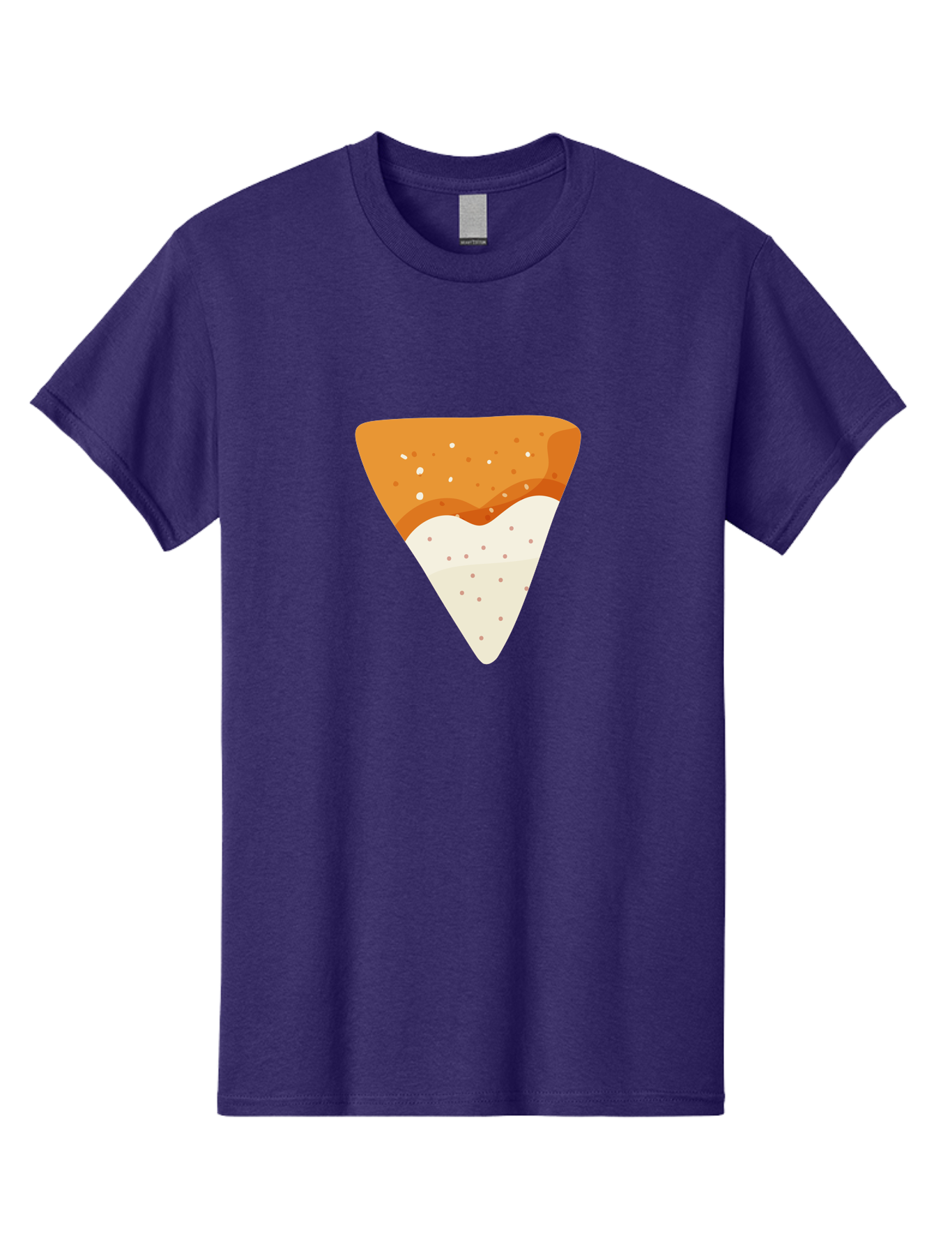 Pizza-Slice Men'S Graphic Tee, 100% Cotton, Comfortable Casual Summer Wear, Machine Washable, Pizza Slice, Italian Food, Cheese Pizza, Food Illustration, Graphic Design, Triangular Shape, Crispy Crust Aad737