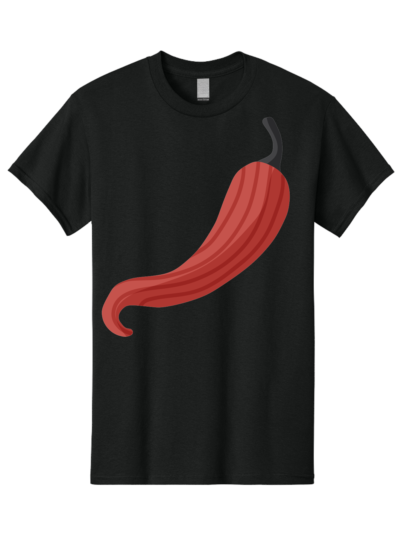 Red-Pepper-1 Men'S Graphic Tee, 100% Cotton, Comfortable Casual Summer Wear, Machine Washable, Red Chili Pepper, Hot Pepper, Spice, Culinary Ingredient, Vibrant Red Color, Digital Art, Food Illustration, Chili Pepper Graphic Aad747 7