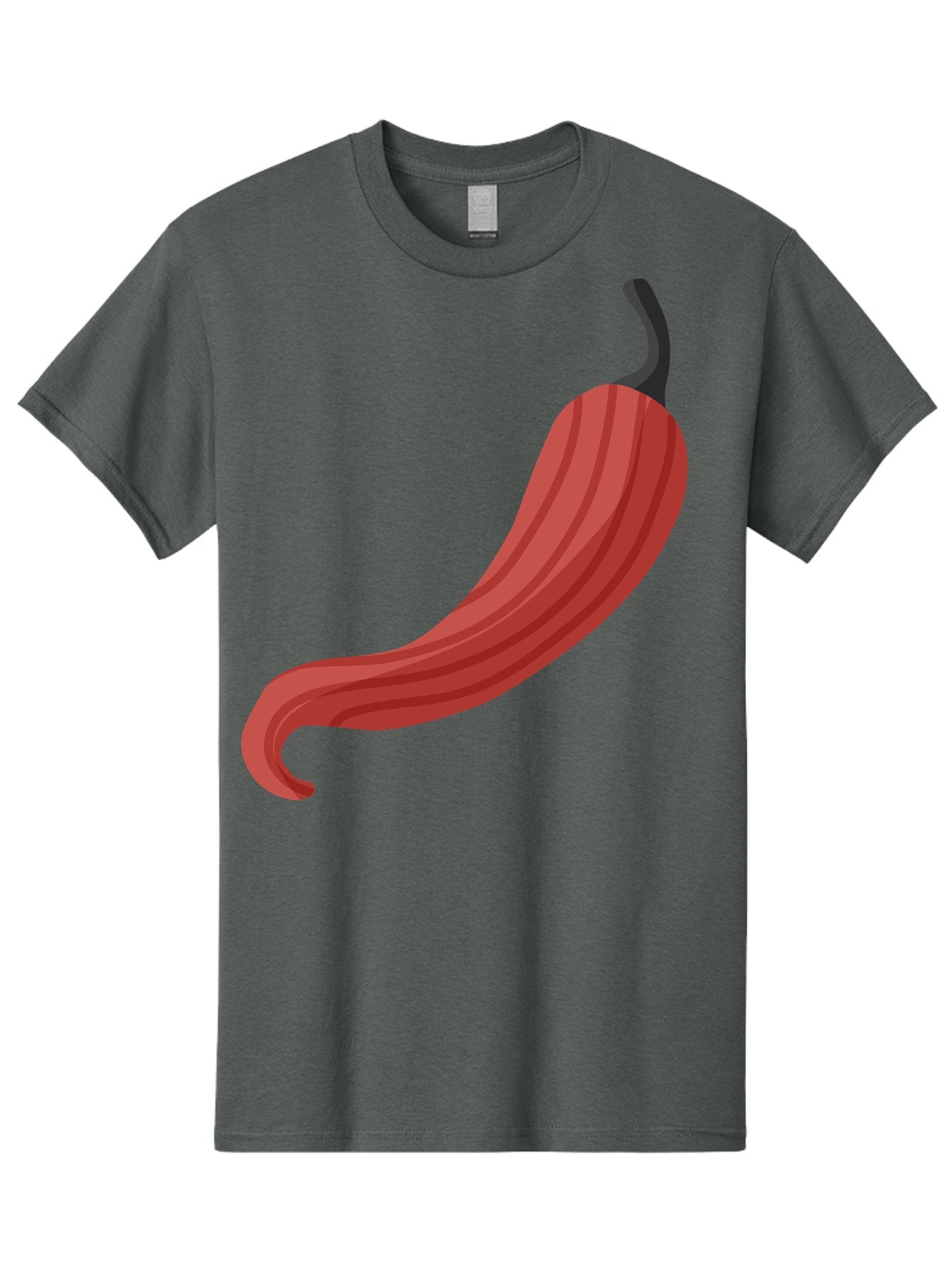Red-Pepper-1 Men'S Graphic Tee, 100% Cotton, Comfortable Casual Summer Wear, Machine Washable, Red Chili Pepper, Hot Pepper, Spice, Culinary Ingredient, Vibrant Red Color, Digital Art, Food Illustration, Chili Pepper Graphic Aad747 14