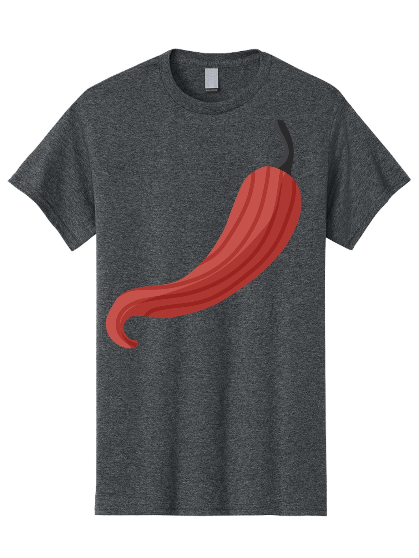 Red-Pepper-1 Men'S Graphic Tee, 100% Cotton, Comfortable Casual Summer Wear, Machine Washable, Red Chili Pepper, Hot Pepper, Spice, Culinary Ingredient, Vibrant Red Color, Digital Art, Food Illustration, Chili Pepper Graphic Aad747