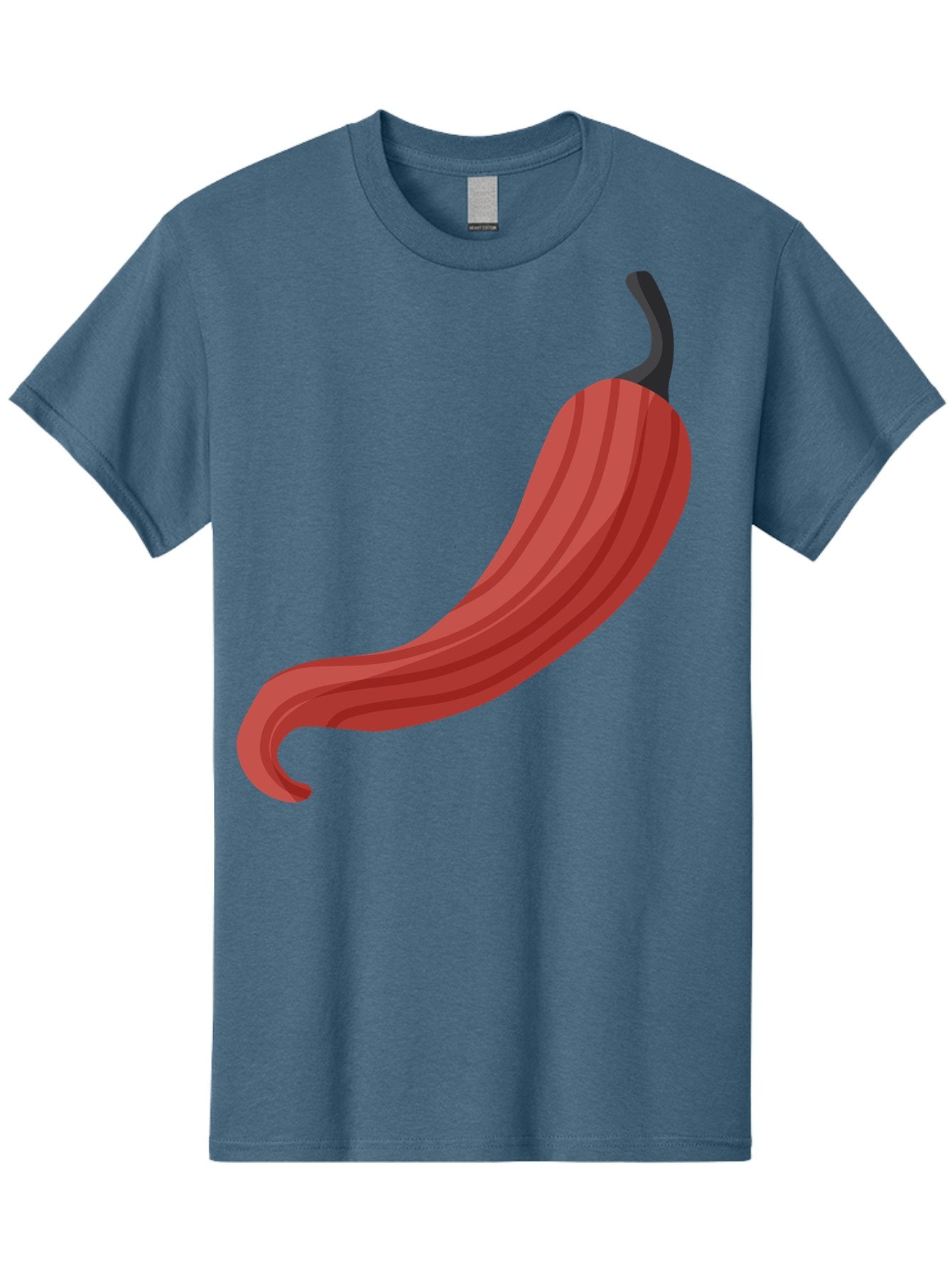 Red-Pepper-1 Men'S Graphic Tee, 100% Cotton, Comfortable Casual Summer Wear, Machine Washable, Red Chili Pepper, Hot Pepper, Spice, Culinary Ingredient, Vibrant Red Color, Digital Art, Food Illustration, Chili Pepper Graphic Aad747 5