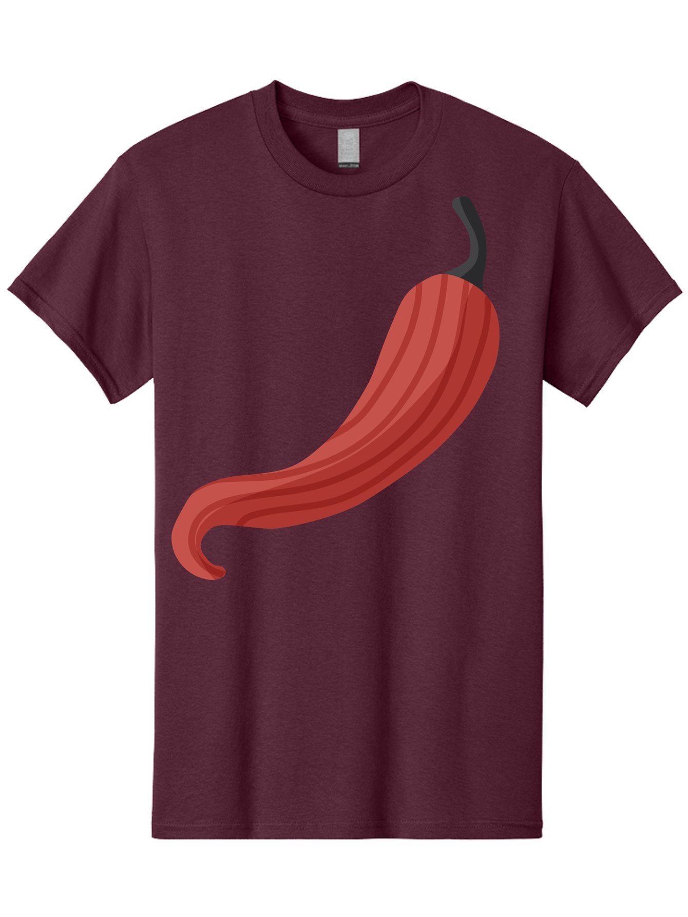 Red-Pepper-1 Men'S Graphic Tee, 100% Cotton, Comfortable Casual Summer Wear, Machine Washable, Red Chili Pepper, Hot Pepper, Spice, Culinary Ingredient, Vibrant Red Color, Digital Art, Food Illustration, Chili Pepper Graphic Aad747 7