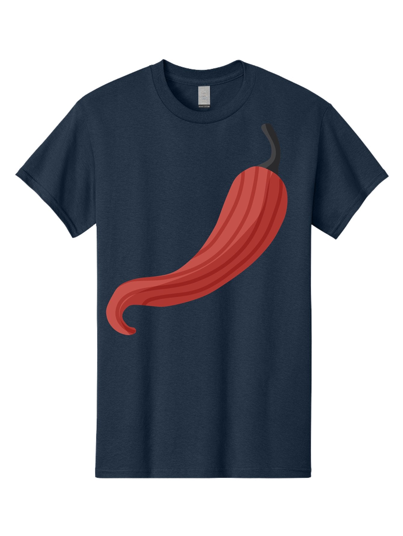Red-Pepper-1 Men'S Graphic Tee, 100% Cotton, Comfortable Casual Summer Wear, Machine Washable, Red Chili Pepper, Hot Pepper, Spice, Culinary Ingredient, Vibrant Red Color, Digital Art, Food Illustration, Chili Pepper Graphic Aad747 9