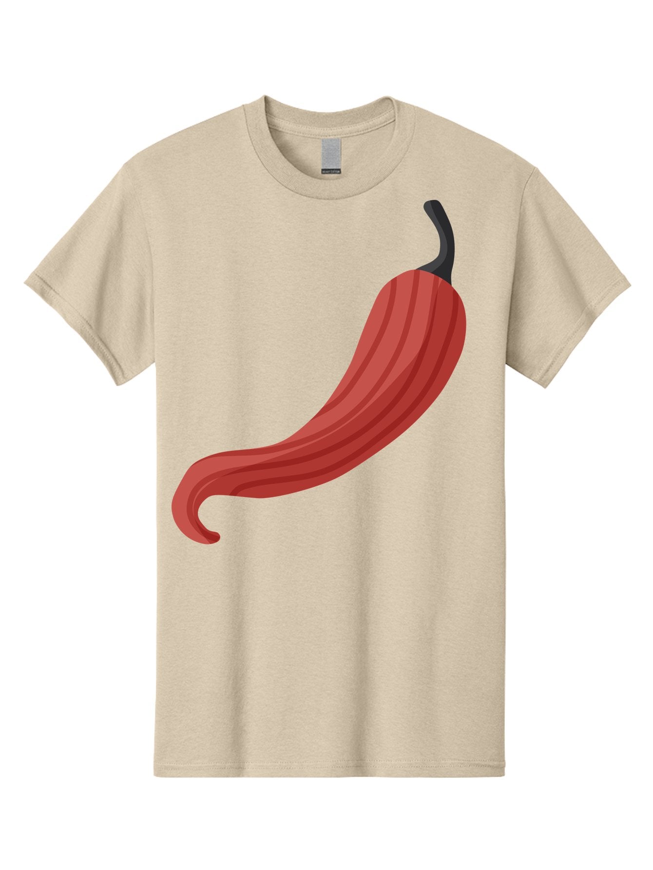 Red-Pepper-1 Men'S Graphic Tee, 100% Cotton, Comfortable Casual Summer Wear, Machine Washable, Red Chili Pepper, Hot Pepper, Spice, Culinary Ingredient, Vibrant Red Color, Digital Art, Food Illustration, Chili Pepper Graphic Aad747 6