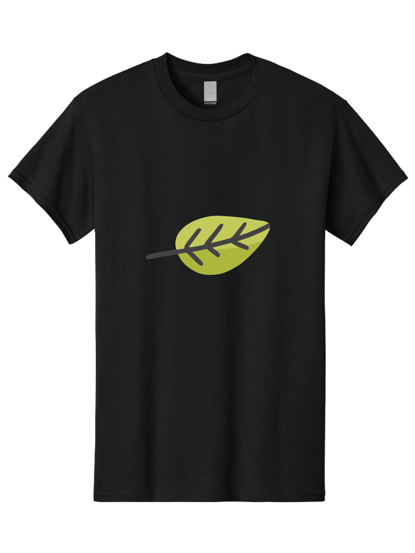 Simple-Leaf Men'S Graphic Tee, 100% Cotton, Comfortable Casual Summer Wear, Machine Washable, Simple Leaf Design, Green Leaf Illustration, Minimalist Art, Nature-Inspired Graphics, Stylized Foliage, Botanical Icon, Eco-Friendly Symbol Aad755