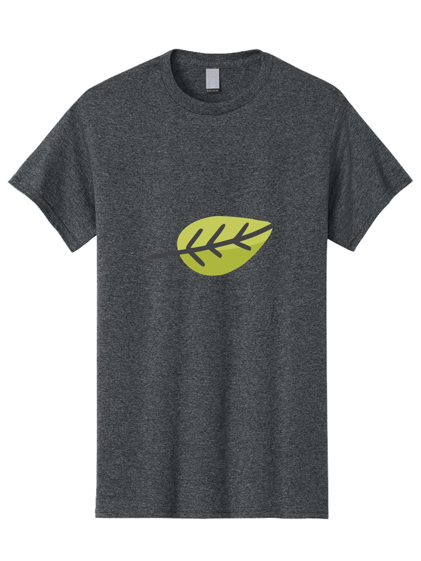 Simple-Leaf Men'S Graphic Tee, 100% Cotton, Comfortable Casual Summer Wear, Machine Washable, Simple Leaf Design, Green Leaf Illustration, Minimalist Art, Nature-Inspired Graphics, Stylized Foliage, Botanical Icon, Eco-Friendly Symbol Aad755 8