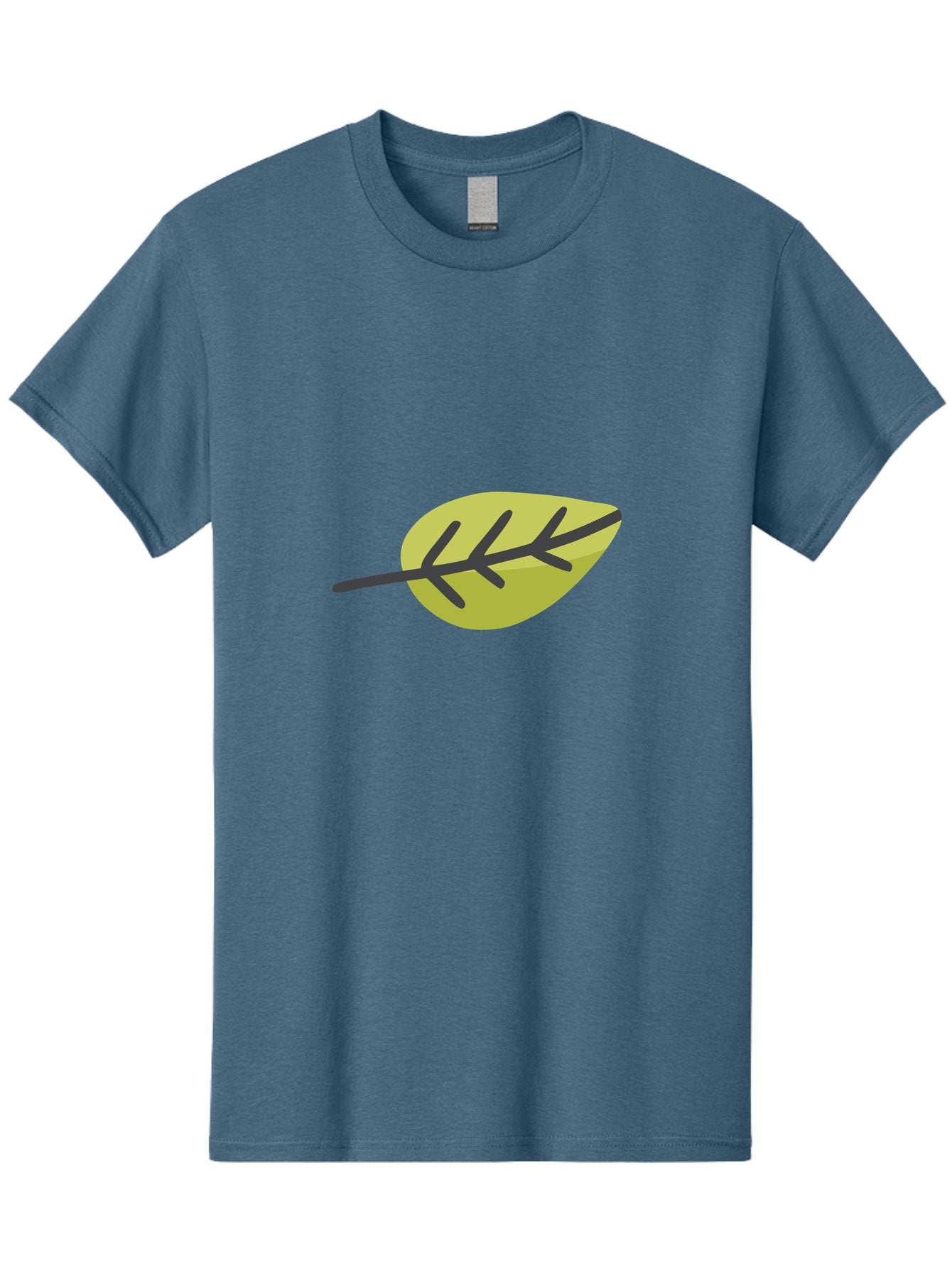 Simple-Leaf Men'S Graphic Tee, 100% Cotton, Comfortable Casual Summer Wear, Machine Washable, Simple Leaf Design, Green Leaf Illustration, Minimalist Art, Nature-Inspired Graphics, Stylized Foliage, Botanical Icon, Eco-Friendly Symbol Aad755 13