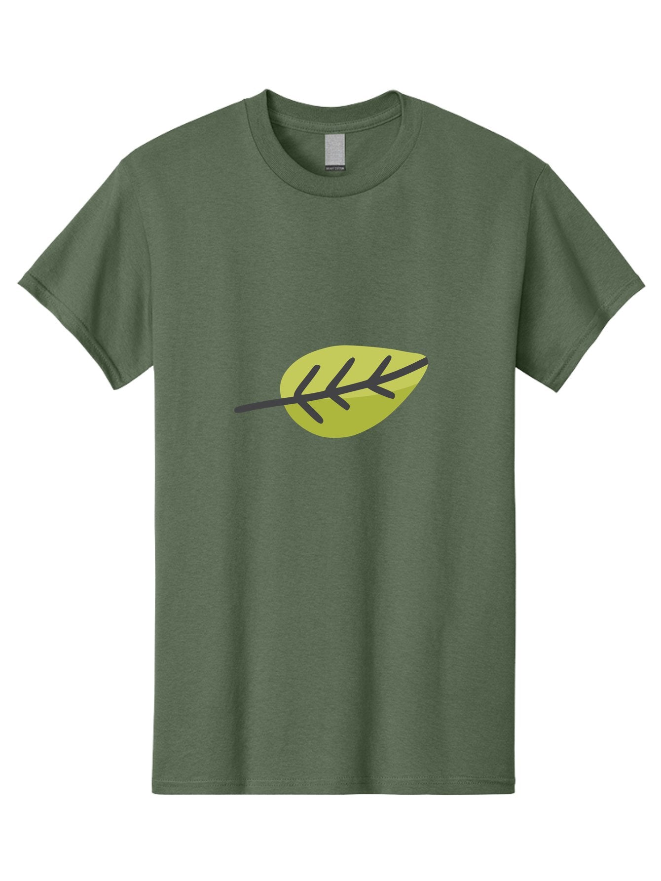 Simple-Leaf Men'S Graphic Tee, 100% Cotton, Comfortable Casual Summer Wear, Machine Washable, Simple Leaf Design, Green Leaf Illustration, Minimalist Art, Nature-Inspired Graphics, Stylized Foliage, Botanical Icon, Eco-Friendly Symbol Aad755 6