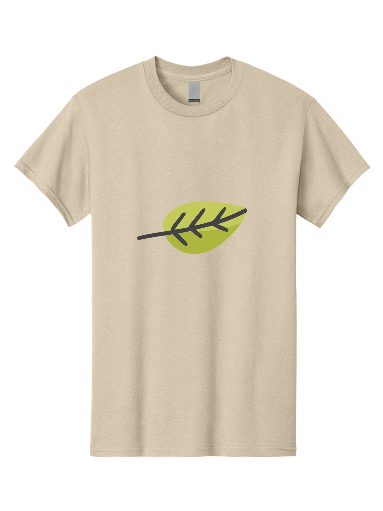 Simple-Leaf Men'S Graphic Tee, 100% Cotton, Comfortable Casual Summer Wear, Machine Washable, Simple Leaf Design, Green Leaf Illustration, Minimalist Art, Nature-Inspired Graphics, Stylized Foliage, Botanical Icon, Eco-Friendly Symbol Aad755 4
