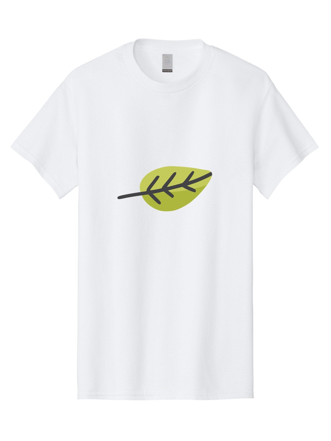 Simple-Leaf Men'S Graphic Tee, 100% Cotton, Comfortable Casual Summer Wear, Machine Washable, Simple Leaf Design, Green Leaf Illustration, Minimalist Art, Nature-Inspired Graphics, Stylized Foliage, Botanical Icon, Eco-Friendly Symbol Aad755 7