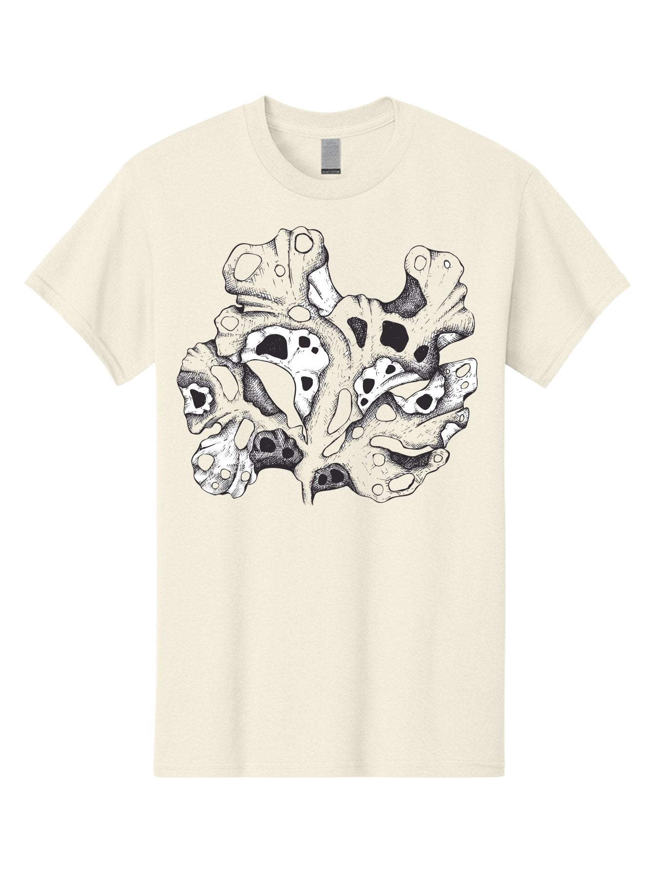 Splat-Art Men'S Graphic Tee, 100% Cotton, Comfortable Casual Summer Wear, Machine Washable, Abstract Skull, Organic Shapes, Surreal Art, Fantasy Design, Mysterious Graphics, Dark And Moody Atmosphere, Complex Patterns, Aad760 12