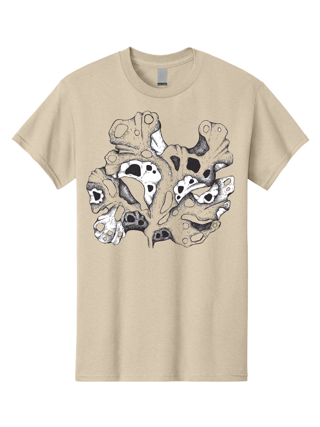 Splat-Art Men'S Graphic Tee, 100% Cotton, Comfortable Casual Summer Wear, Machine Washable, Abstract Skull, Organic Shapes, Surreal Art, Fantasy Design, Mysterious Graphics, Dark And Moody Atmosphere, Complex Patterns, Aad760 11