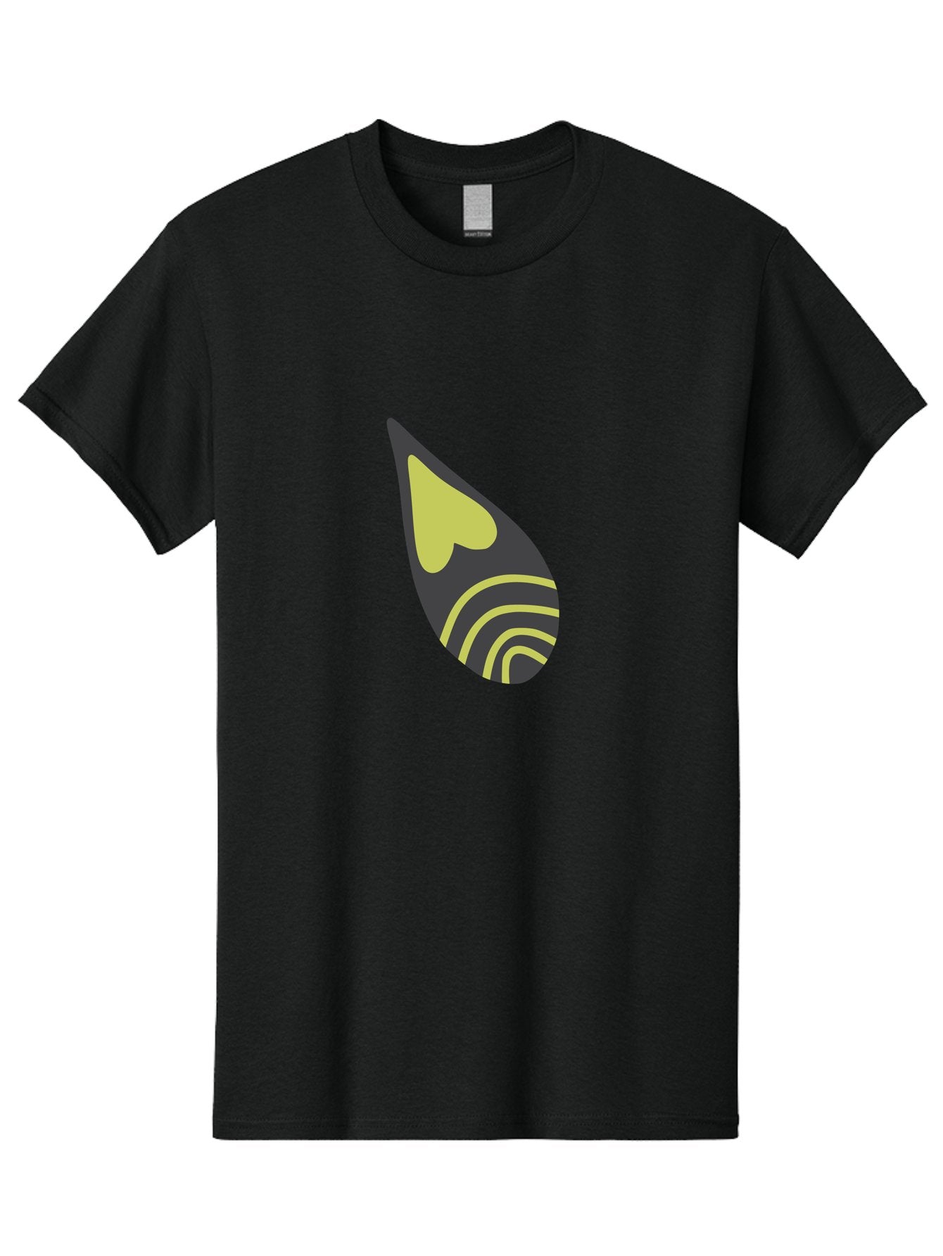 Spotify-Logo Men'S Graphic Tee, 100% Cotton, Comfortable Casual Summer Wear, Machine Washable, Spotify Logo, Music Streaming Service, Black And Yellow Design, Heart Shaped Icon, Stylized Sound Waves, Modern Branding, Digital Music Platform Aad761