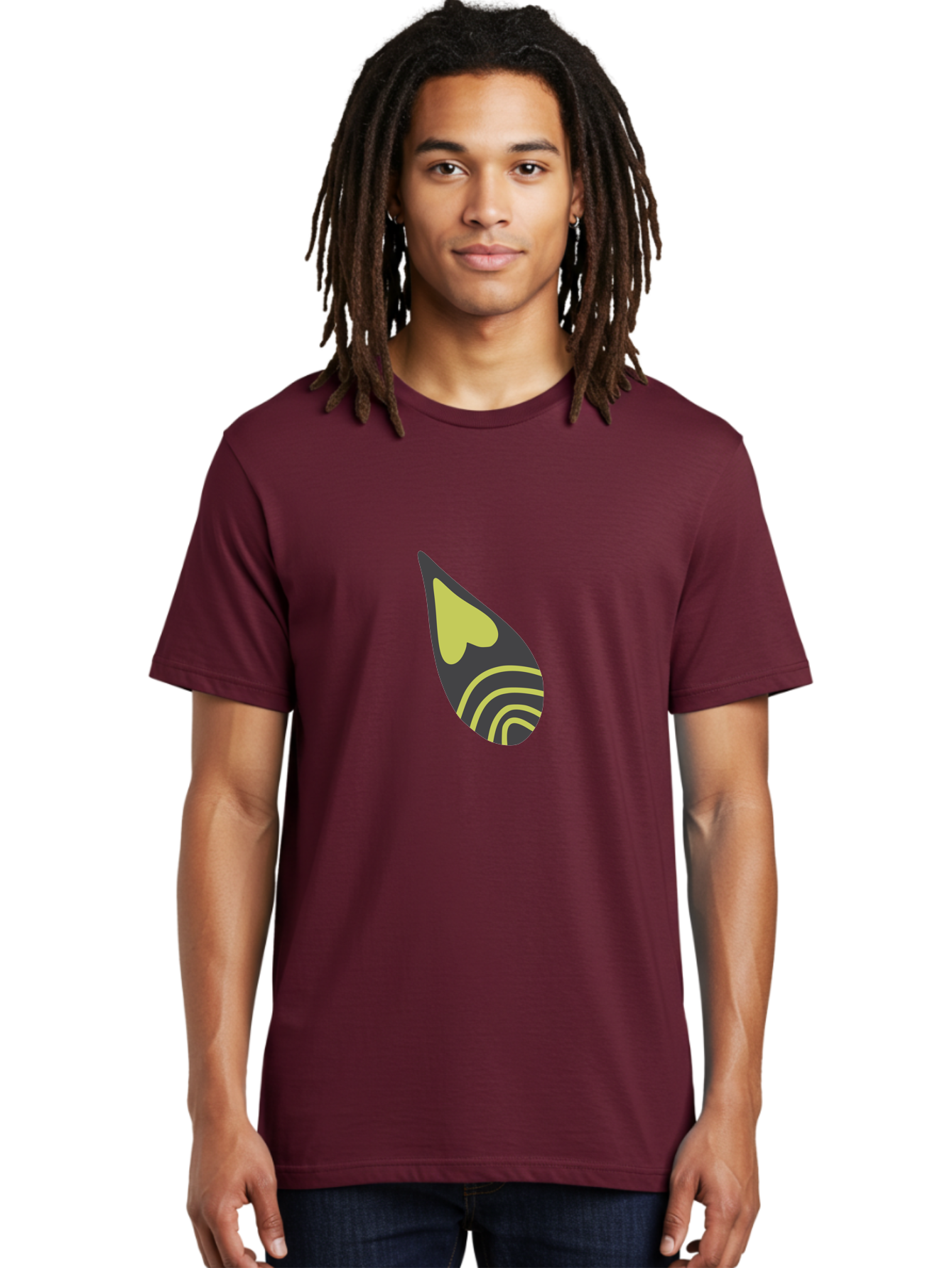 Spotify-Logo Men'S Graphic Tee, 100% Cotton, Comfortable Casual Summer Wear, Machine Washable, Spotify Logo, Music Streaming Service, Black And Yellow Design, Heart Shaped Icon, Stylized Sound Waves, Modern Branding, Digital Music Platform Aad761