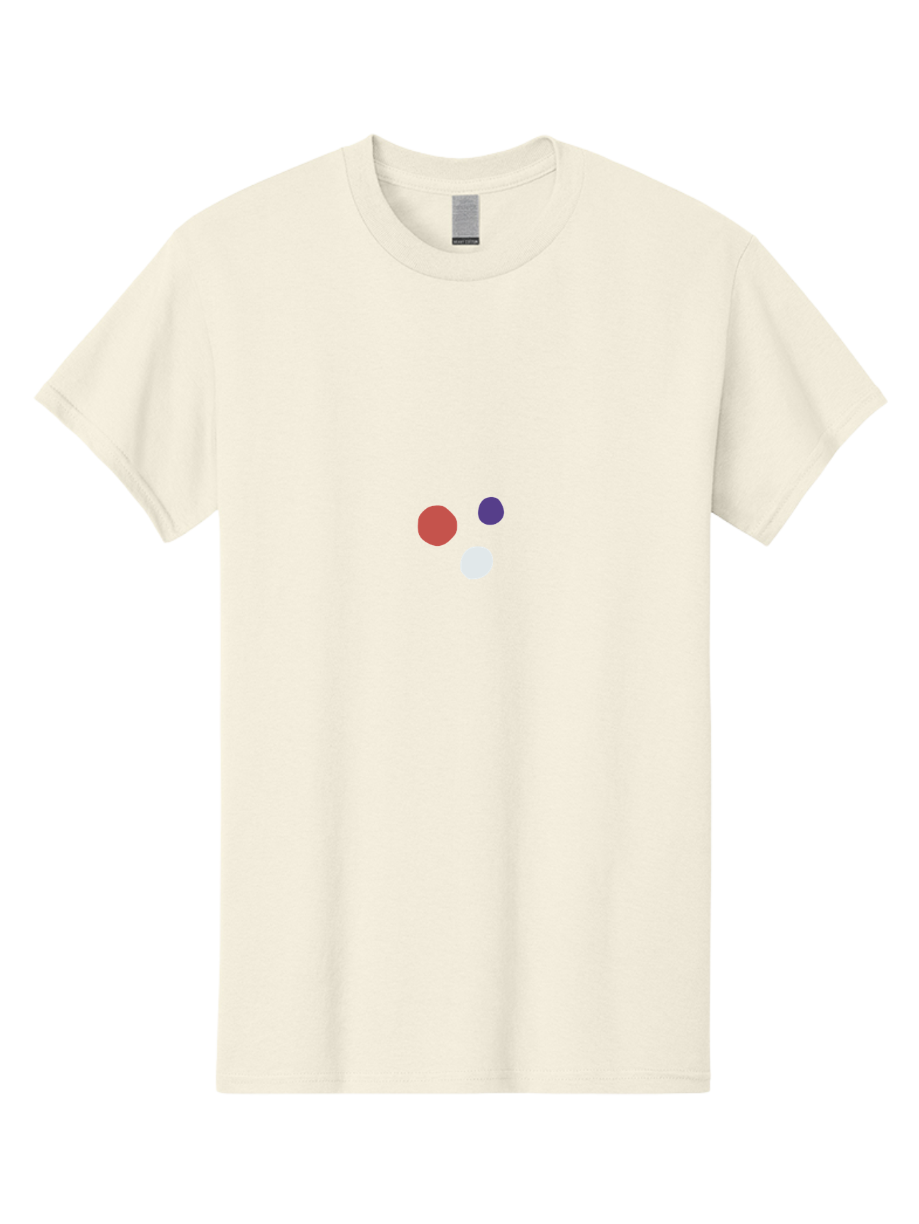 Three-Colored-Circles Men'S Graphic Tee, 100% Cotton, Comfortable Casual Summer Wear, Machine Washable, Three Circles, Red Circle, Purple Circle, White Circle, Simple Graphics, Minimalist Design, Bold Colors, Graphic Elements Aad768 29