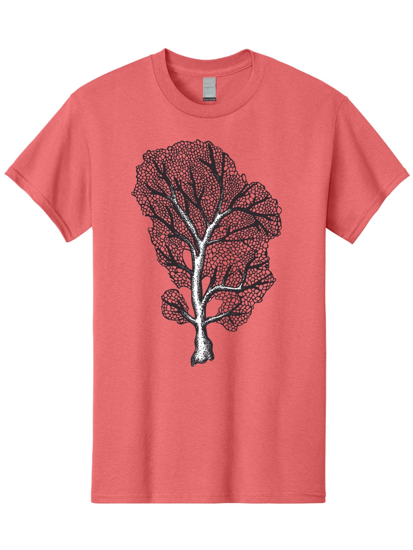 Tree Men'S Graphic Tee, 100% Cotton, Comfortable Casual Summer Wear, Machine Washable, Stylized Tree, Black And White Illustration, Leafy Branches, Detailed Foliage, Graphic Design Element, Artistic Tree, Natural Motif, Sketch Art Aad769 6