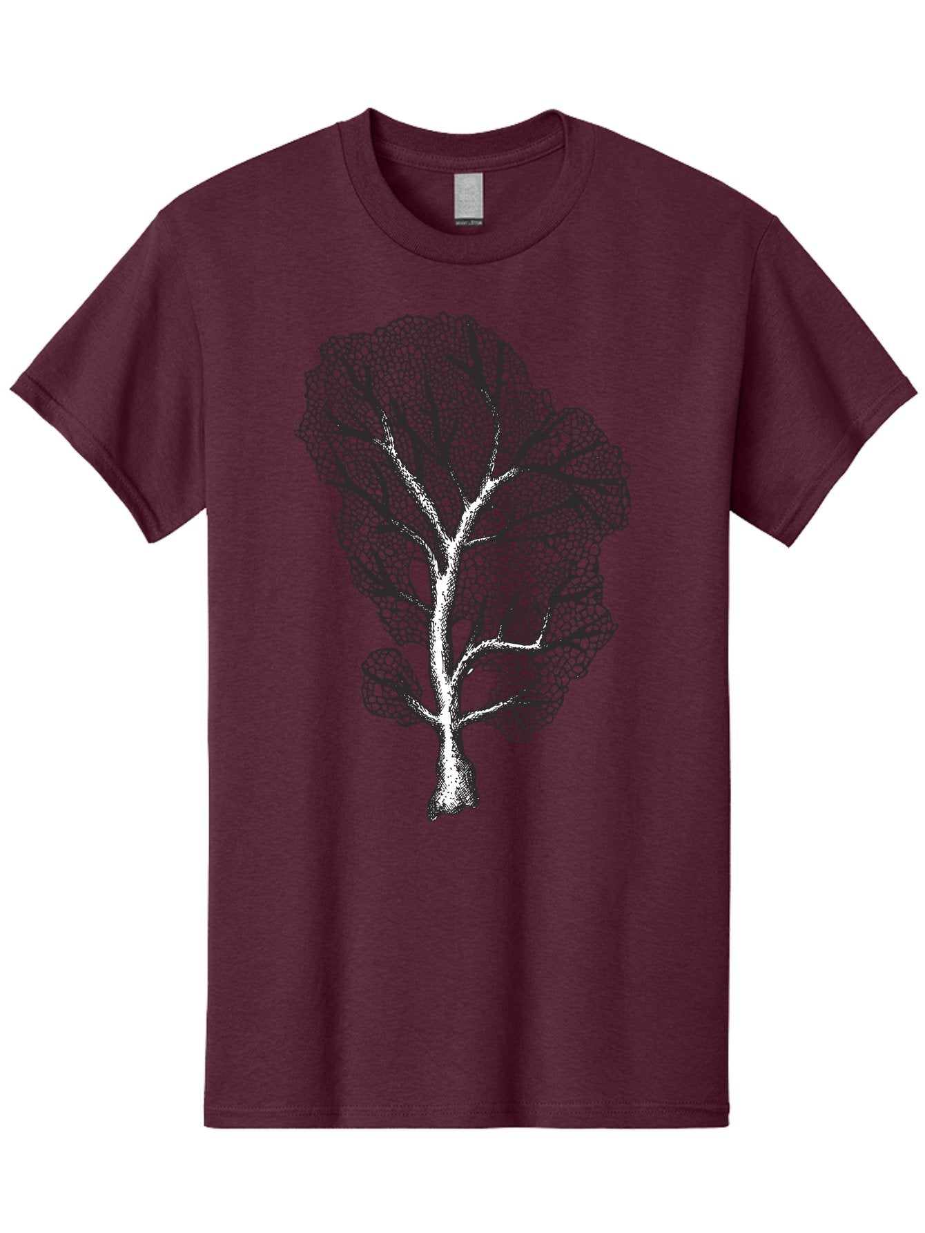Tree Men'S Graphic Tee, 100% Cotton, Comfortable Casual Summer Wear, Machine Washable, Stylized Tree, Black And White Illustration, Leafy Branches, Detailed Foliage, Graphic Design Element, Artistic Tree, Natural Motif, Sketch Art Aad769 10