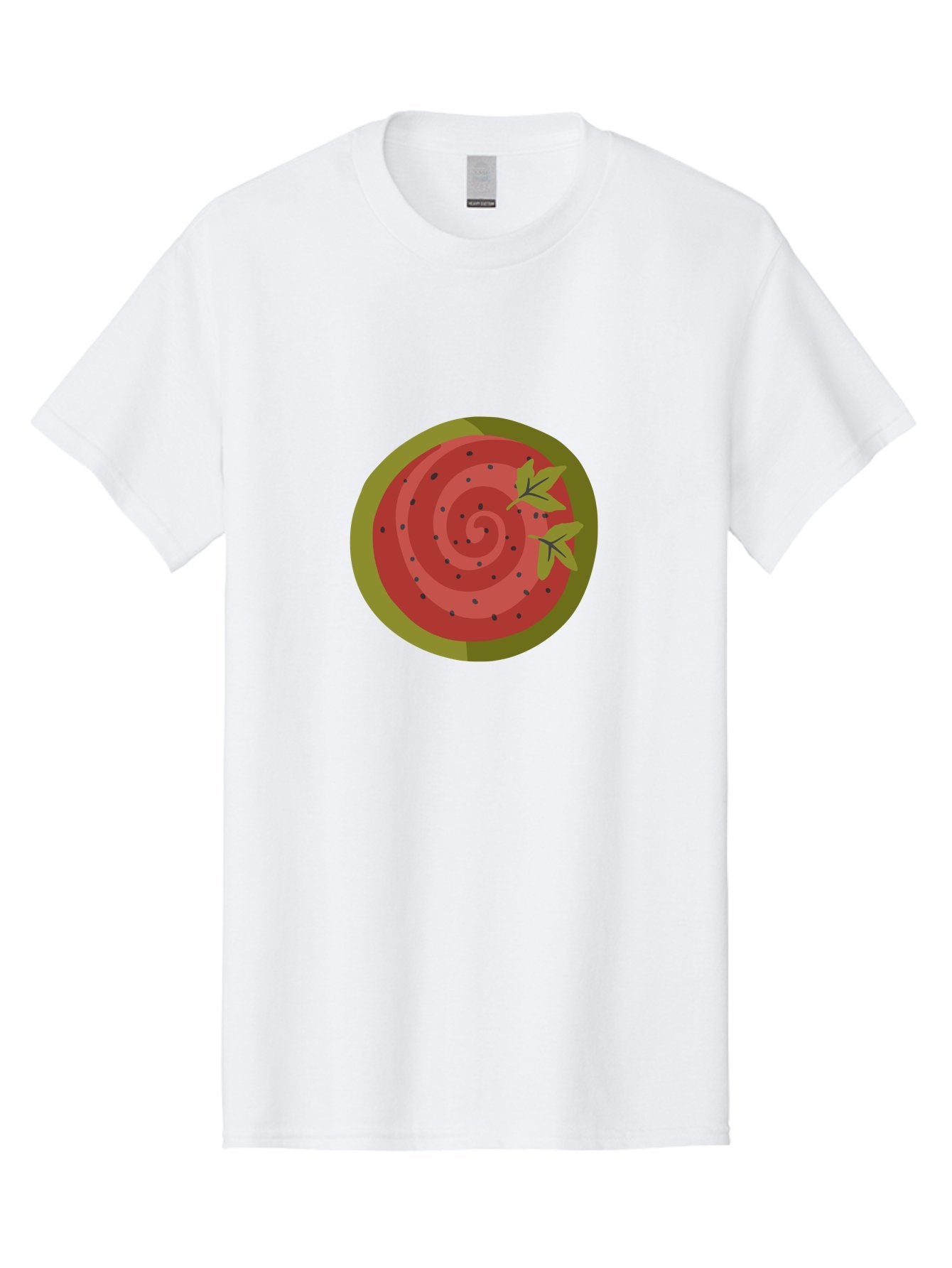 Watermelon-Slice Men'S Graphic Tee, 100% Cotton, Comfortable Casual Summer Wear, Machine Washable, Watermelon Slice, Red Fruit, Green Leaves, Black Seeds, Summer Snack, Refreshing Treat, Sweet Juice, Ripe Melon Aad772 15