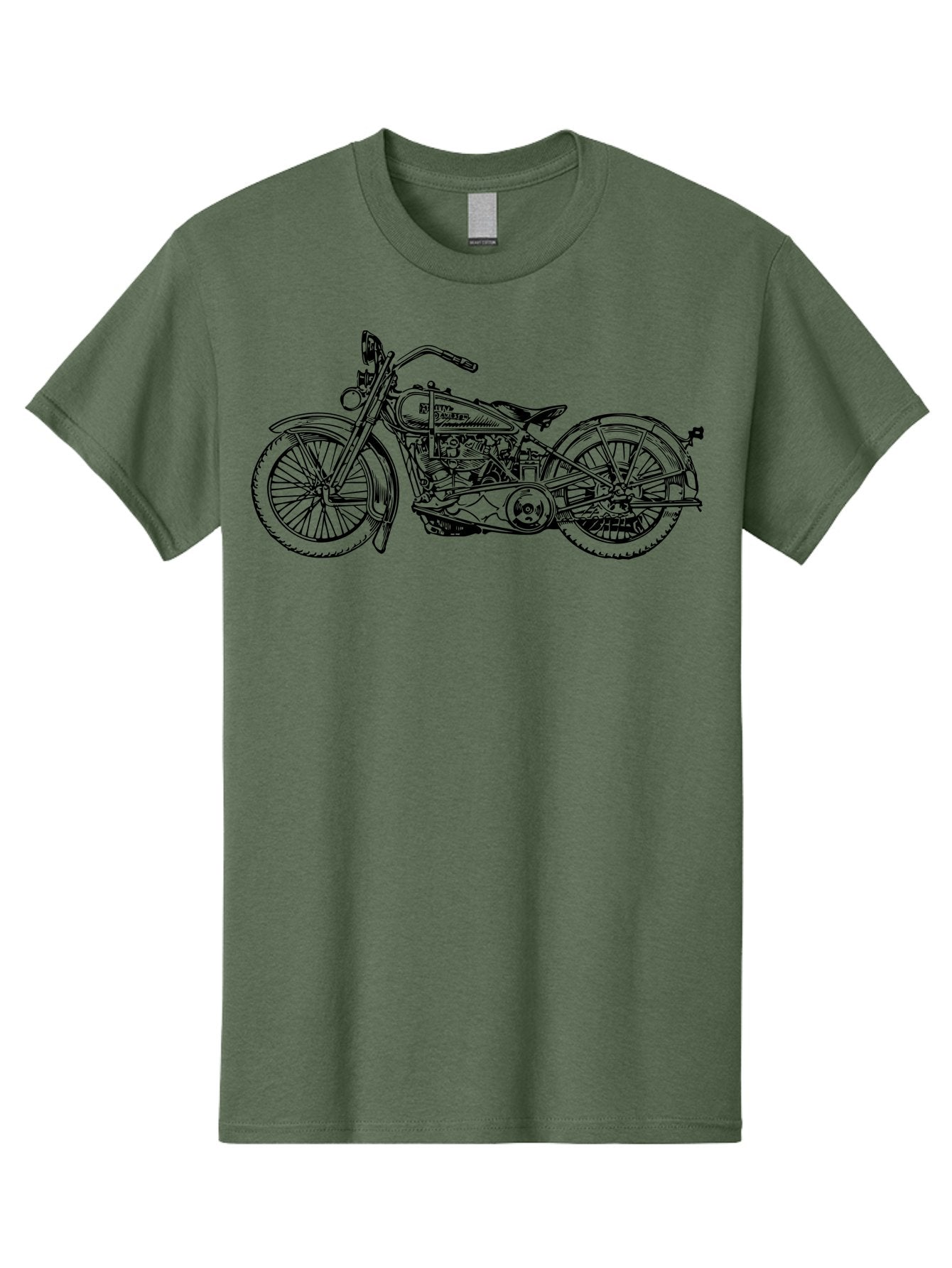 1916-Flying-Merkel Men'S Graphic Tee, 100% Cotton, Comfortable Casual Summer Wear, Machine Washable, Vintage Motorcycle, Classic Bike, Harley Davidson Logo, Retro Design, Black And Green Illustration, Motorcycle Art, Biker Culture, Aad774 6