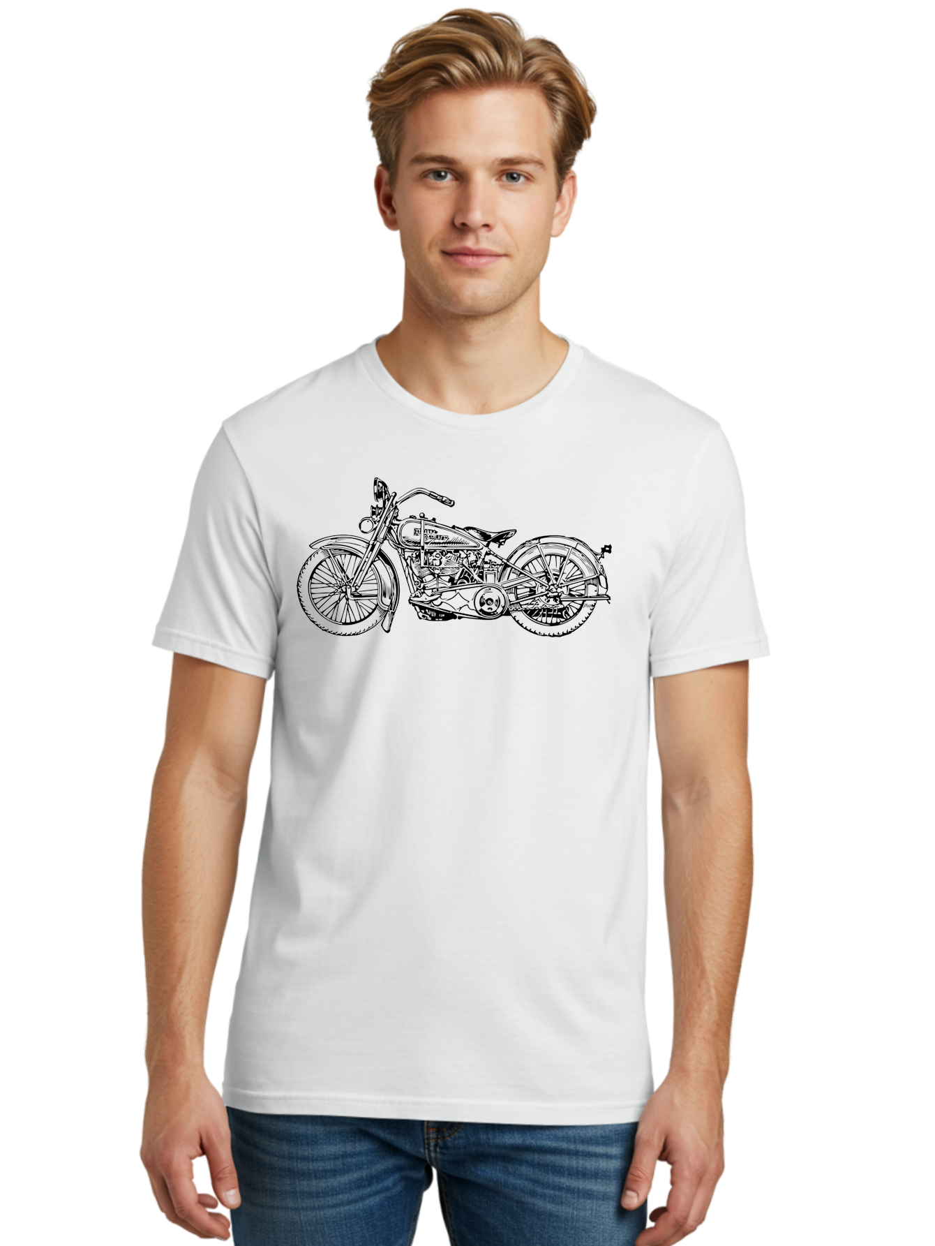 1916-Flying-Merkel Men'S Graphic Tee, 100% Cotton, Comfortable Casual Summer Wear, Machine Washable, Vintage Motorcycle, Classic Bike, Harley Davidson Logo, Retro Design, Black And Green Illustration, Motorcycle Art, Biker Culture, Aad774 14