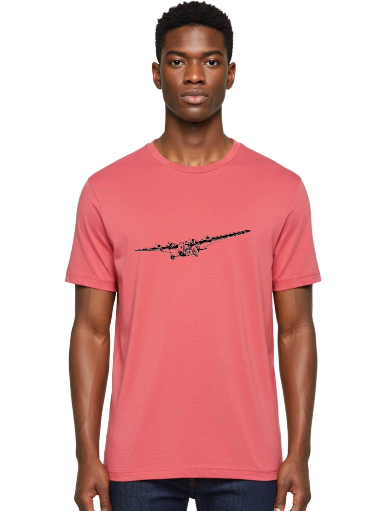 Airplane Men'S Graphic Tee, 100% Cotton, Comfortable Casual Summer Wear, Machine Washable, Vintage Airplane, Historic Aircraft, Ford Tri-Motor, Classic Aviation, Antique Plane, Nostalgic Flight, Retro Aircraft Design Aad775 28