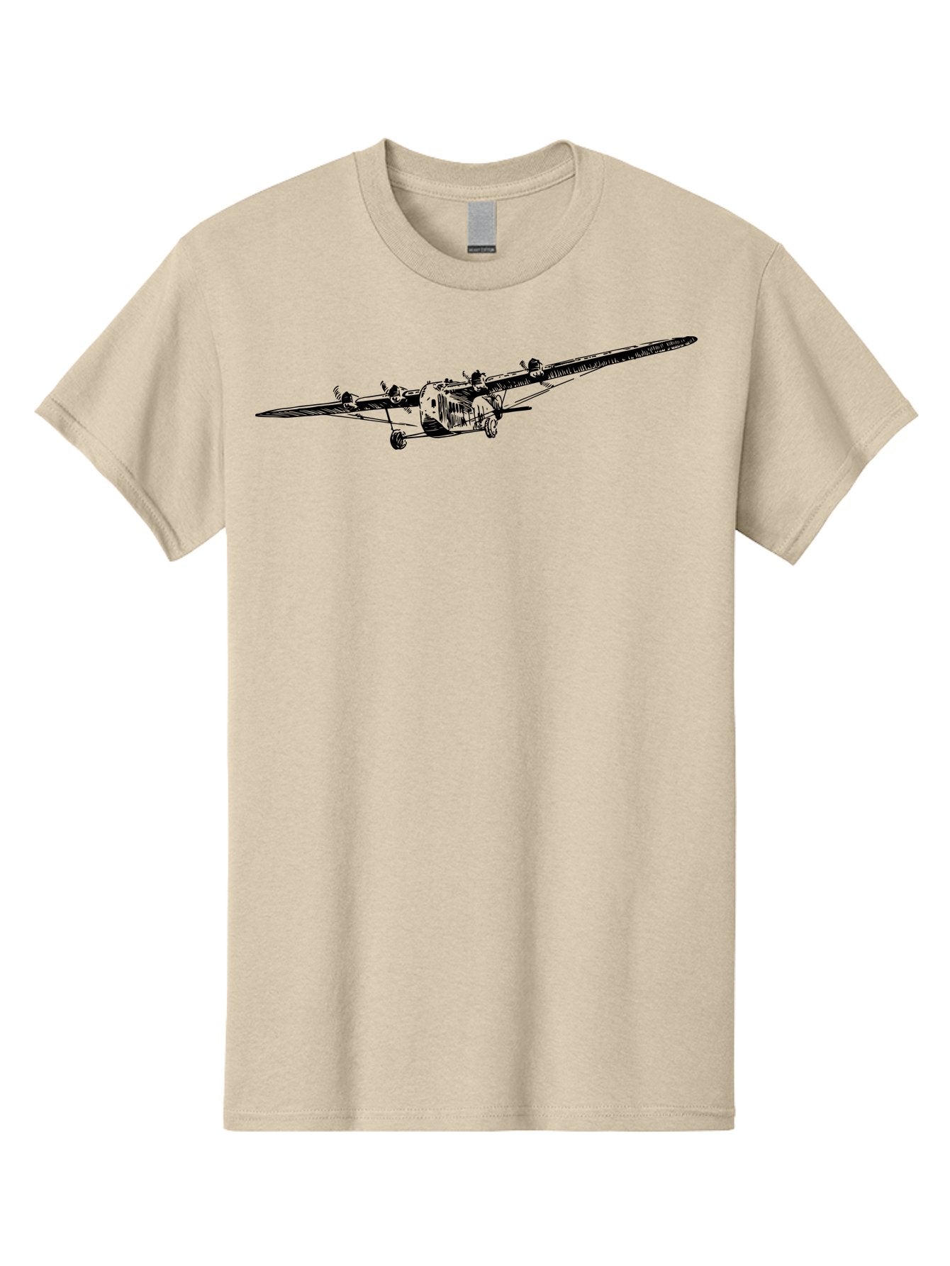 Airplane Men'S Graphic Tee, 100% Cotton, Comfortable Casual Summer Wear, Machine Washable, Vintage Airplane, Historic Aircraft, Ford Tri-Motor, Classic Aviation, Antique Plane, Nostalgic Flight, Retro Aircraft Design Aad775 14