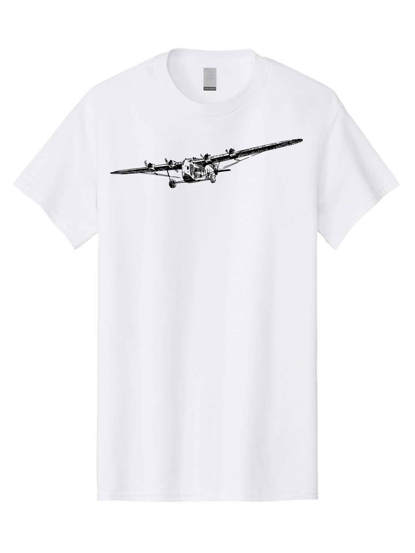 Airplane Men'S Graphic Tee, 100% Cotton, Comfortable Casual Summer Wear, Machine Washable, Vintage Airplane, Historic Aircraft, Ford Tri-Motor, Classic Aviation, Antique Plane, Nostalgic Flight, Retro Aircraft Design Aad775 5