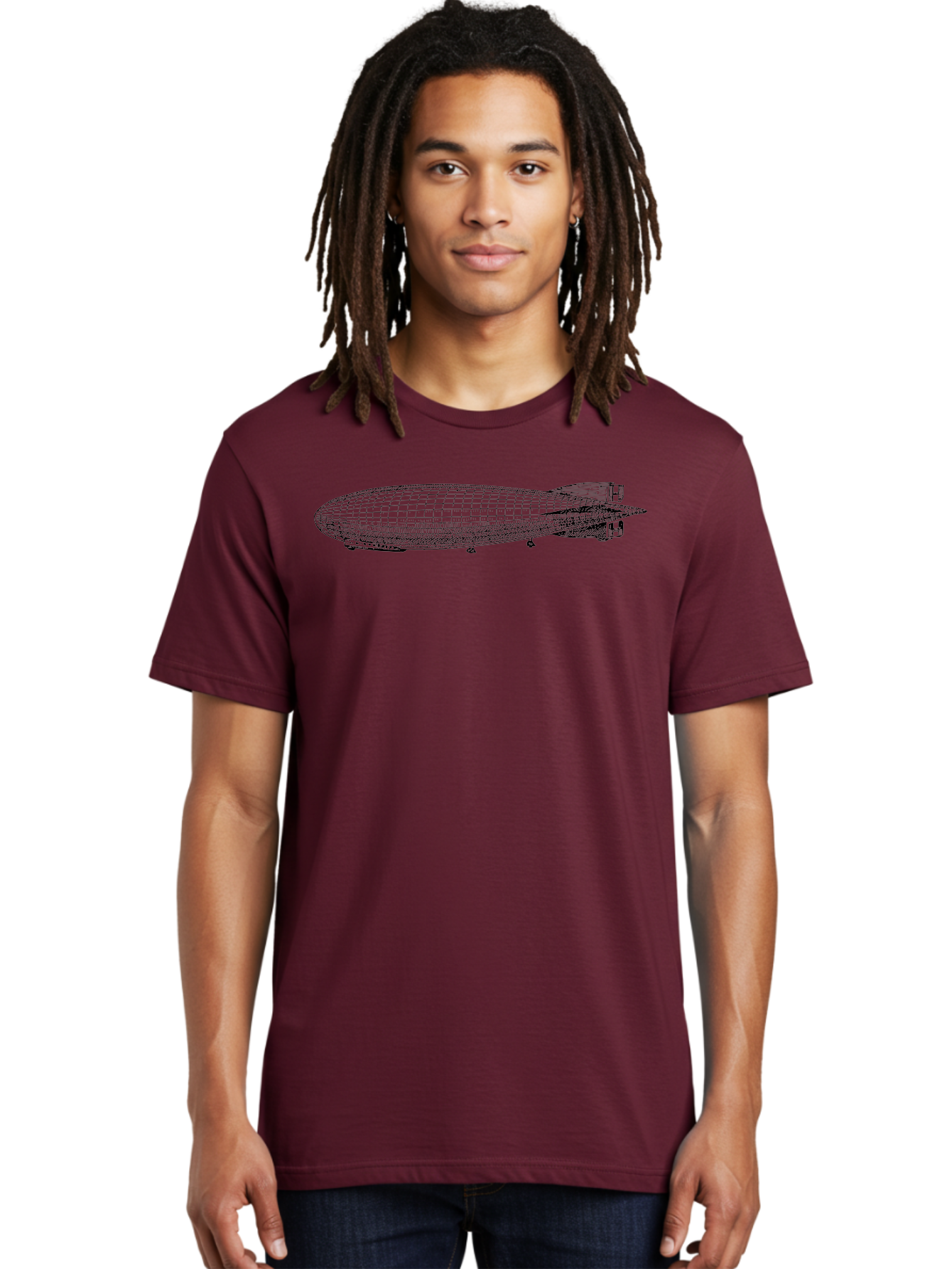 Airship Men'S Graphic Tee, 100% Cotton, Comfortable Casual Summer Wear, Machine Washable, Airship, Zeppelin, Dirigible, Aircraft, Luxury Travel, Historical Aviation, Vintage Transportation, Retro Style, Wireframe Model, 3D Rendering Aad776 22