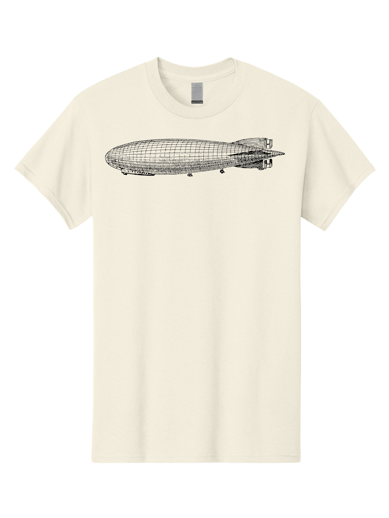 Airship Men'S Graphic Tee, 100% Cotton, Comfortable Casual Summer Wear, Machine Washable, Airship, Zeppelin, Dirigible, Aircraft, Luxury Travel, Historical Aviation, Vintage Transportation, Retro Style, Wireframe Model, 3D Rendering Aad776 7