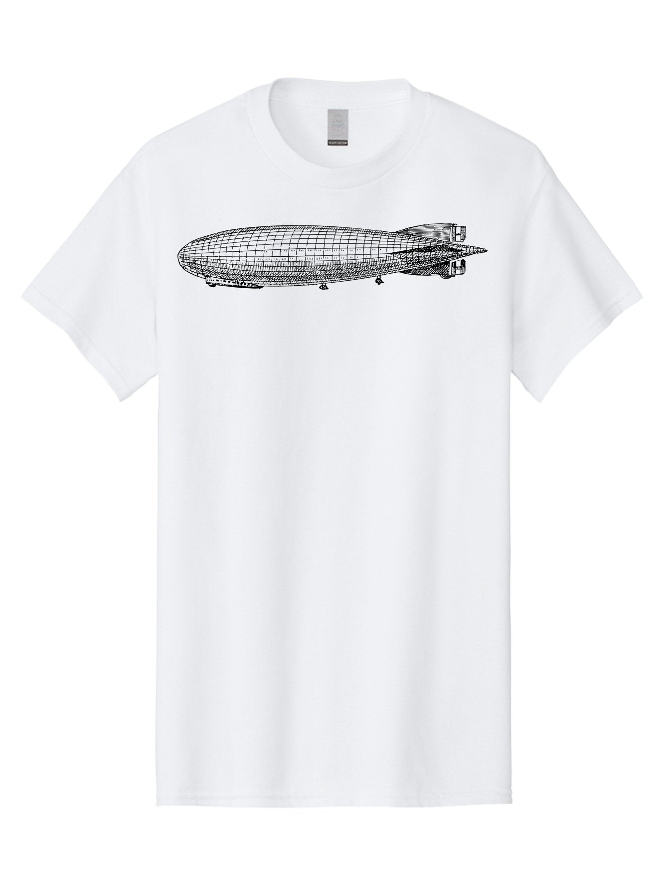 Airship Men'S Graphic Tee, 100% Cotton, Comfortable Casual Summer Wear, Machine Washable, Airship, Zeppelin, Dirigible, Aircraft, Luxury Travel, Historical Aviation, Vintage Transportation, Retro Style, Wireframe Model, 3D Rendering Aad776 13