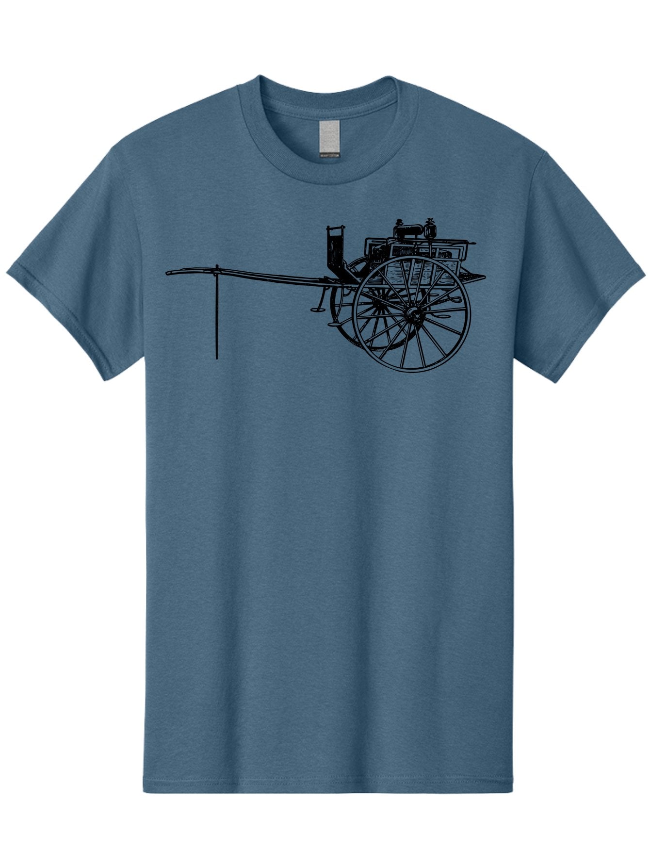 Benz-Patent-Motorwagen Men'S Graphic Tee, 100% Cotton, Comfortable Casual Summer Wear, Machine Washable, Vintage Car, Antique Automobile, Historic Vehicle, Classic Transportation, Benz Patent-Motorwagen, Early Automotive Technology, Aad777