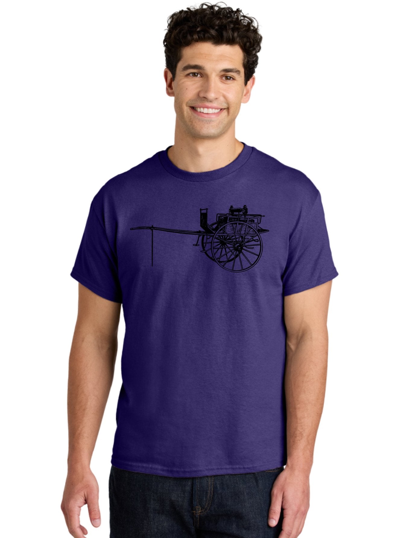 Benz-Patent-Motorwagen Men'S Graphic Tee, 100% Cotton, Comfortable Casual Summer Wear, Machine Washable, Vintage Car, Antique Automobile, Historic Vehicle, Classic Transportation, Benz Patent-Motorwagen, Early Automotive Technology, Aad777 27
