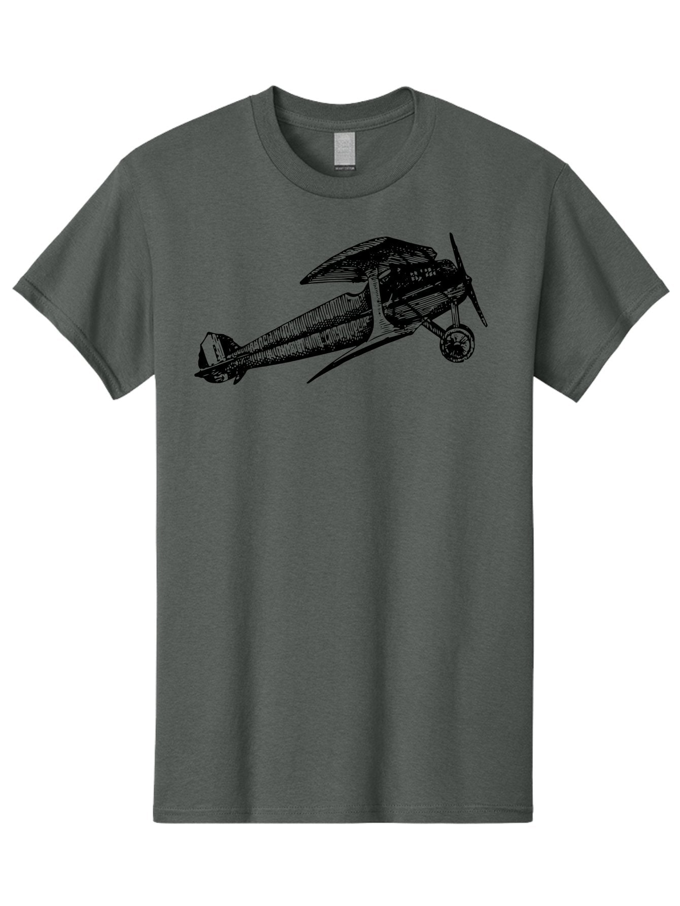 Biplane-1 Men'S Graphic Tee, 100% Cotton, Comfortable Casual Summer Wear, Machine Washable, Vintage Aeroplane, Classic Aircraft, Retro Aviation, Antique Plane, Old-Fashioned Flying Machine, Historical Flight Aad778 9