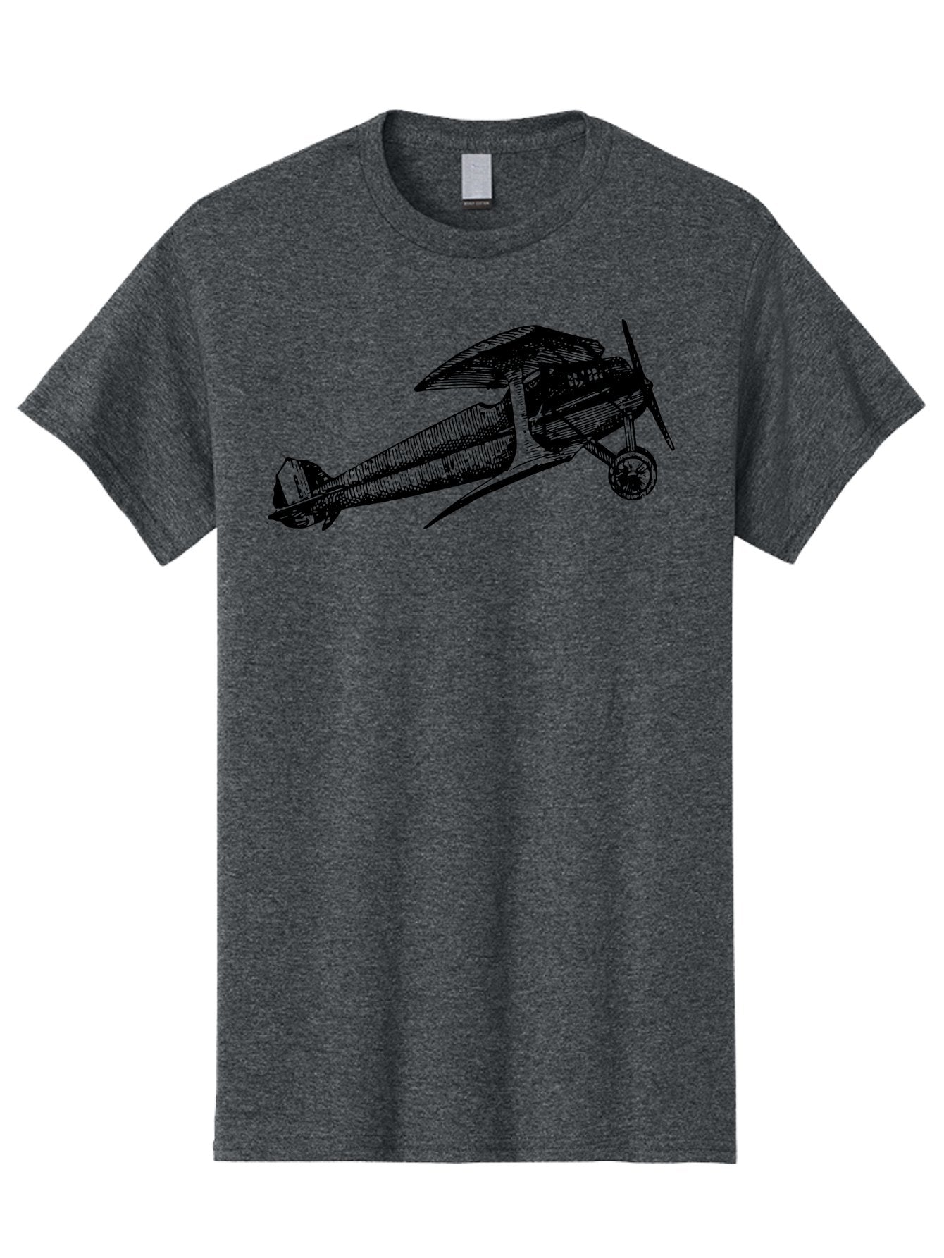 Biplane-1 Men'S Graphic Tee, 100% Cotton, Comfortable Casual Summer Wear, Machine Washable, Vintage Aeroplane, Classic Aircraft, Retro Aviation, Antique Plane, Old-Fashioned Flying Machine, Historical Flight Aad778