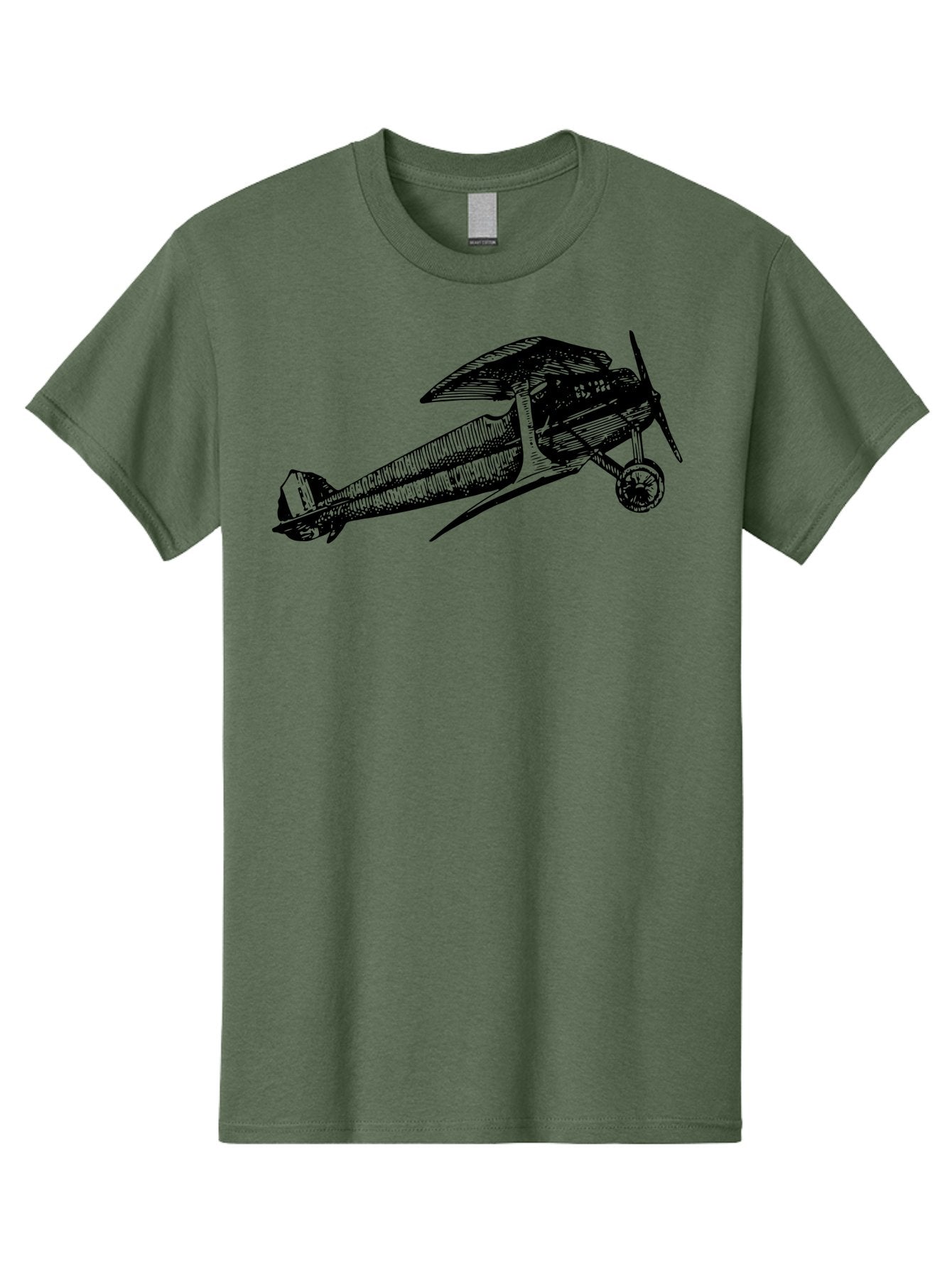 Biplane-1 Men'S Graphic Tee, 100% Cotton, Comfortable Casual Summer Wear, Machine Washable, Vintage Aeroplane, Classic Aircraft, Retro Aviation, Antique Plane, Old-Fashioned Flying Machine, Historical Flight Aad778 8