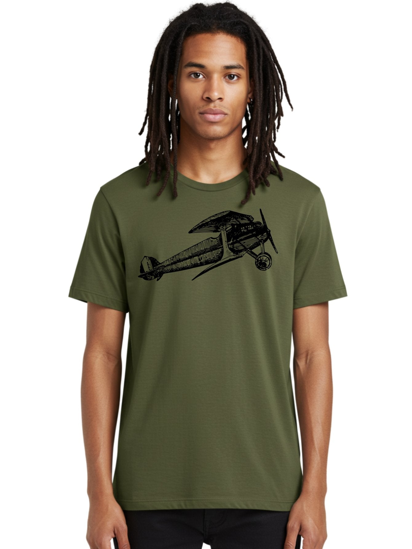 Biplane-1 Men'S Graphic Tee, 100% Cotton, Comfortable Casual Summer Wear, Machine Washable, Vintage Aeroplane, Classic Aircraft, Retro Aviation, Antique Plane, Old-Fashioned Flying Machine, Historical Flight Aad778 25