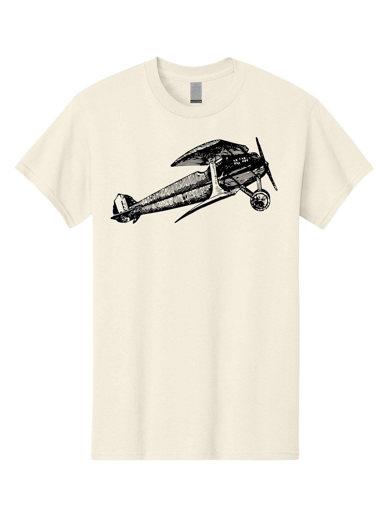 Biplane-1 Men'S Graphic Tee, 100% Cotton, Comfortable Casual Summer Wear, Machine Washable, Vintage Aeroplane, Classic Aircraft, Retro Aviation, Antique Plane, Old-Fashioned Flying Machine, Historical Flight Aad778