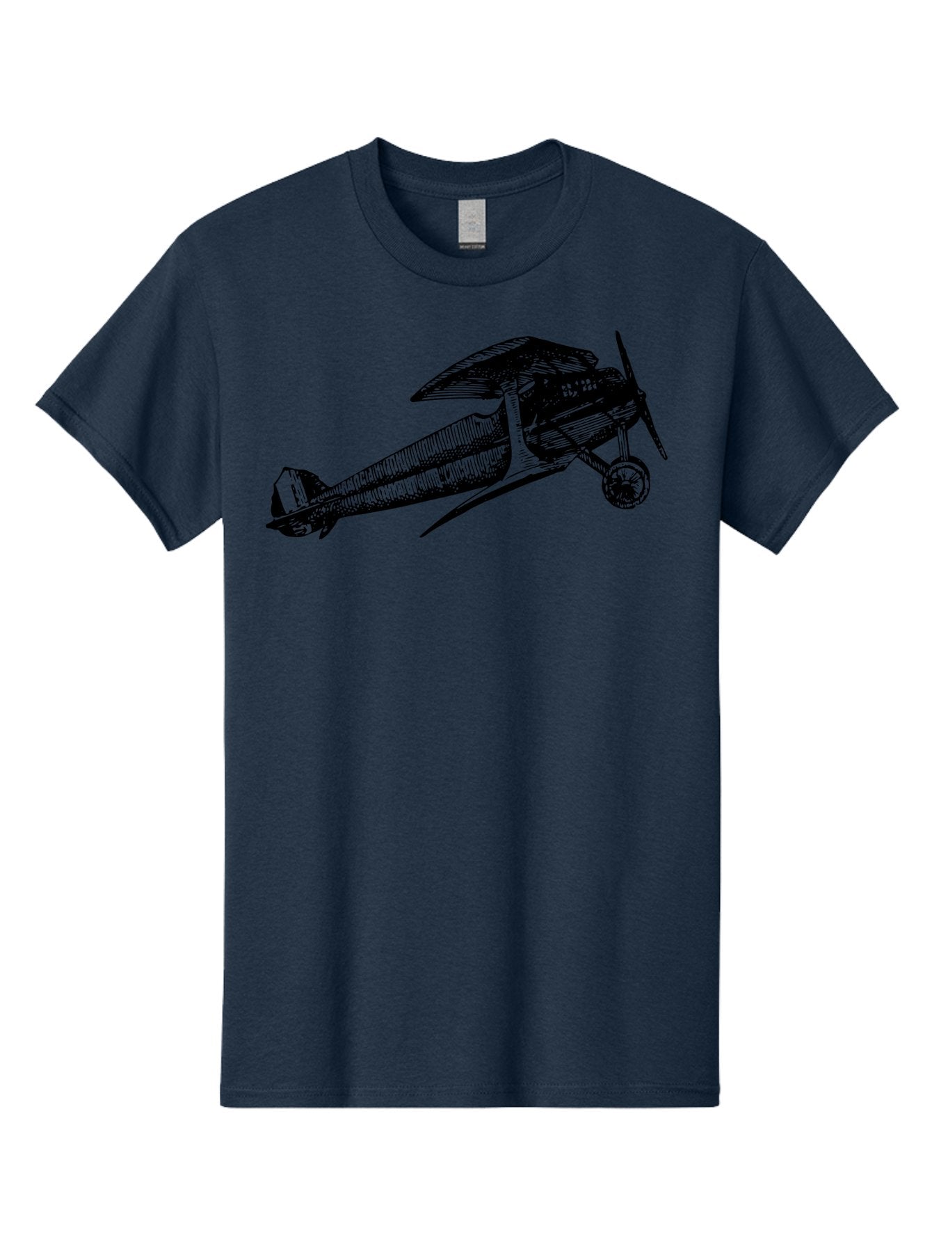 Biplane-1 Men'S Graphic Tee, 100% Cotton, Comfortable Casual Summer Wear, Machine Washable, Vintage Aeroplane, Classic Aircraft, Retro Aviation, Antique Plane, Old-Fashioned Flying Machine, Historical Flight Aad778 5