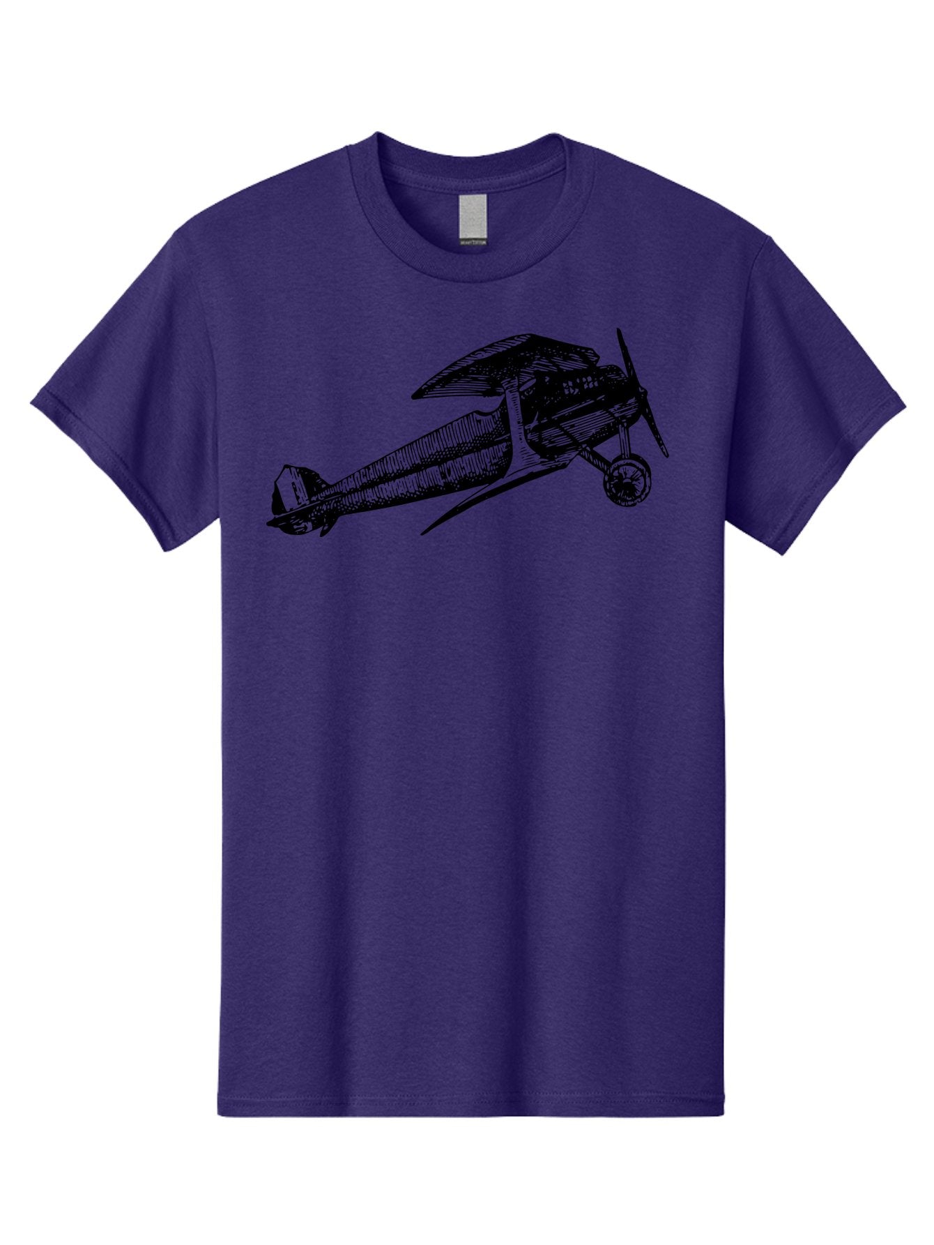 Biplane-1 Men'S Graphic Tee, 100% Cotton, Comfortable Casual Summer Wear, Machine Washable, Vintage Aeroplane, Classic Aircraft, Retro Aviation, Antique Plane, Old-Fashioned Flying Machine, Historical Flight Aad778 14