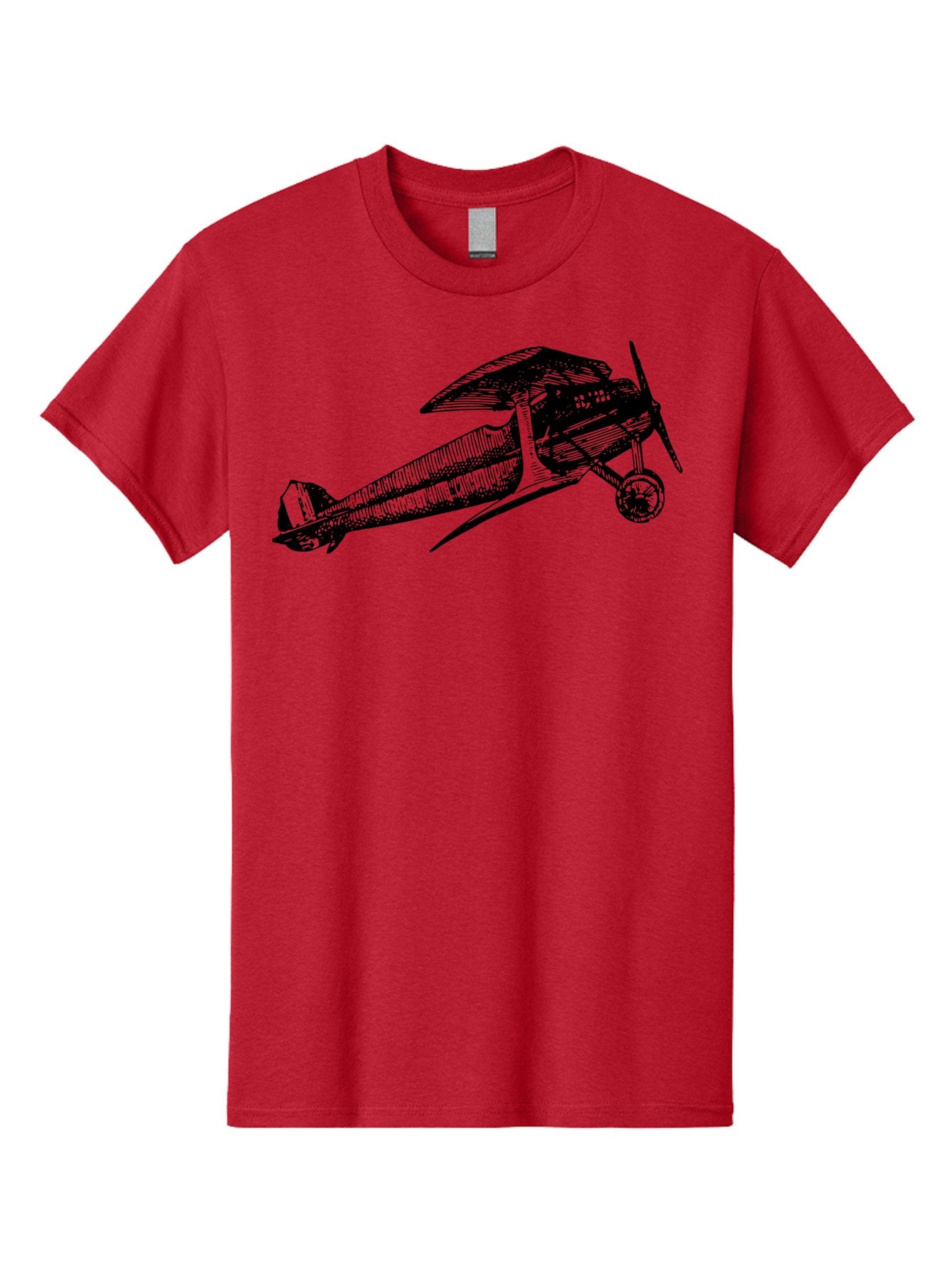 Biplane-1 Men'S Graphic Tee, 100% Cotton, Comfortable Casual Summer Wear, Machine Washable, Vintage Aeroplane, Classic Aircraft, Retro Aviation, Antique Plane, Old-Fashioned Flying Machine, Historical Flight Aad778 13