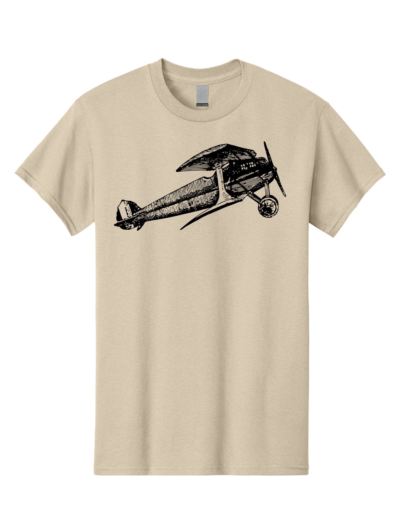 Biplane-1 Men'S Graphic Tee, 100% Cotton, Comfortable Casual Summer Wear, Machine Washable, Vintage Aeroplane, Classic Aircraft, Retro Aviation, Antique Plane, Old-Fashioned Flying Machine, Historical Flight Aad778 12