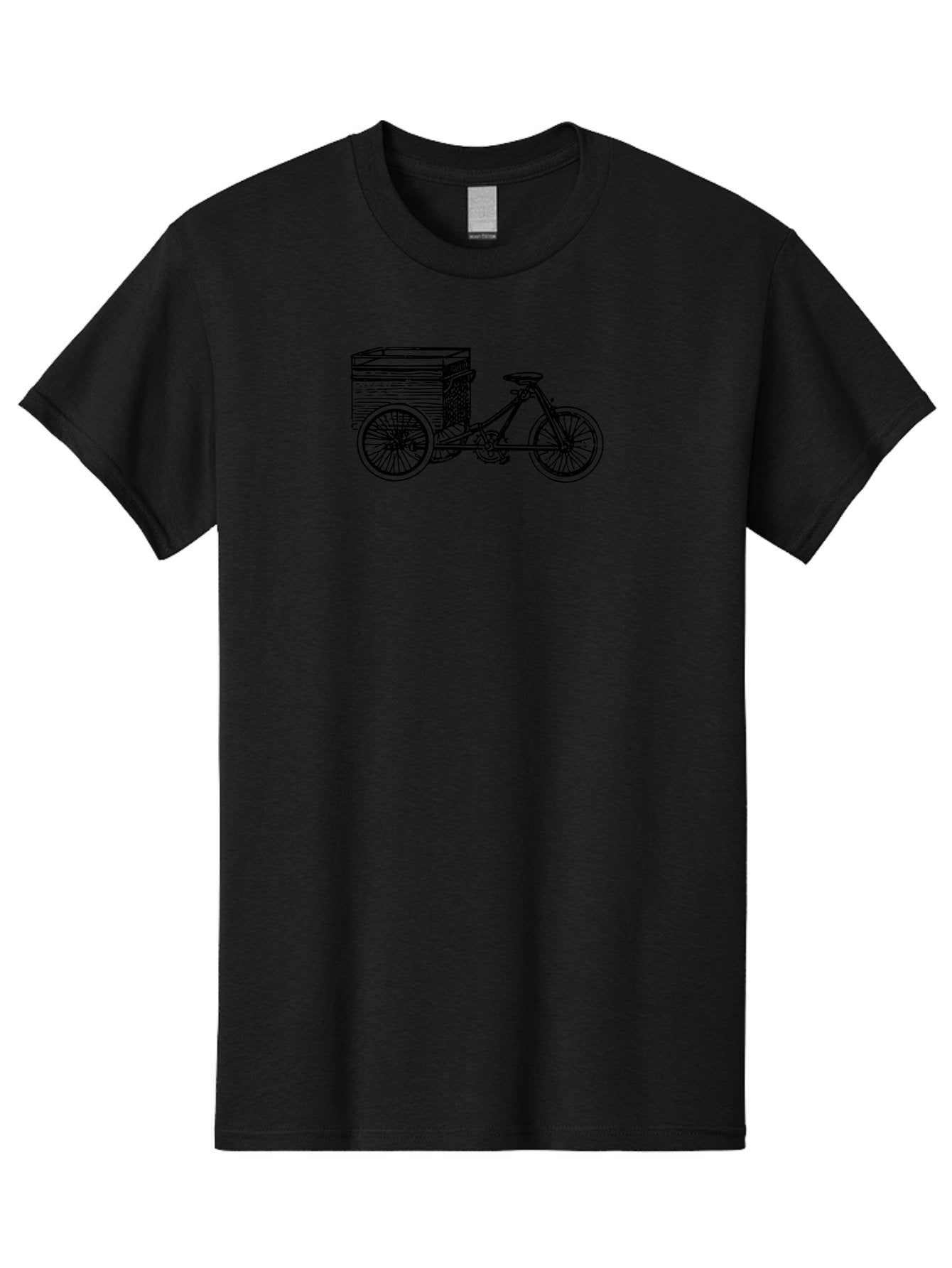 Cargobike Men'S Graphic Tee, 100% Cotton, Comfortable Casual Summer Wear, Machine Washable, Vintage Tricycle, Retro Bicycle, Goldilocks Branding, Cargo Bike, Three-Wheeled Vehicle, Nostalgic Design, Antique Bike Aad783 9