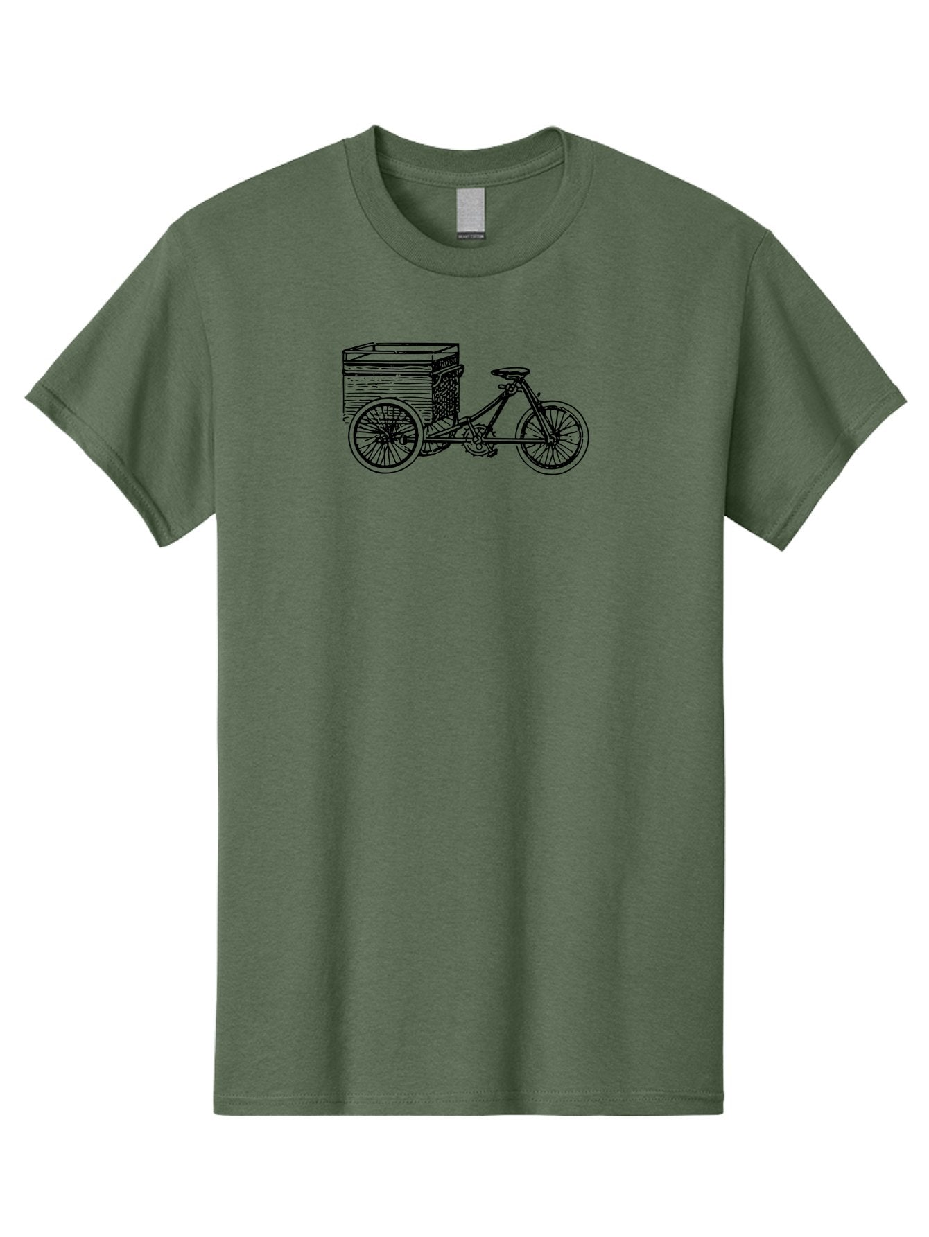 Cargobike Men'S Graphic Tee, 100% Cotton, Comfortable Casual Summer Wear, Machine Washable, Vintage Tricycle, Retro Bicycle, Goldilocks Branding, Cargo Bike, Three-Wheeled Vehicle, Nostalgic Design, Antique Bike Aad783 8