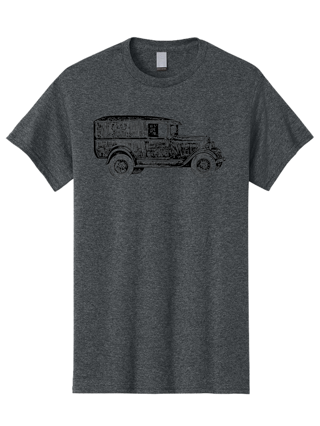 Correio Men'S Graphic Tee, 100% Cotton, Comfortable Casual Summer Wear, Machine Washable, Vintage Truck, Retro Vehicle, Classic Automobile, Correio Branding, Wooden Texture, Sketch Art, Antique Car, Nostalgic Design, Old-Fashioned, Aad784 15