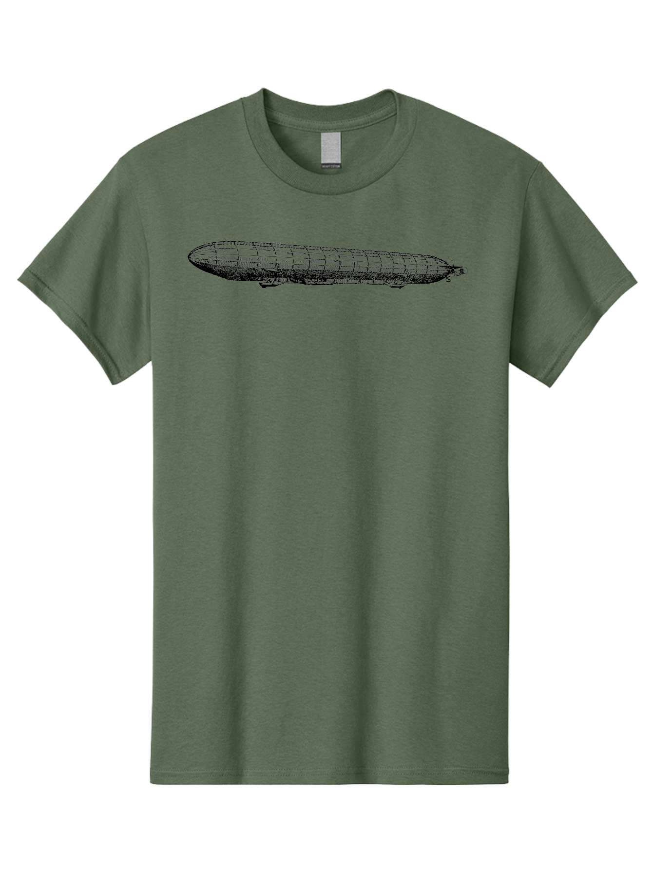 Dirigible Men'S Graphic Tee, 100% Cotton, Comfortable Casual Summer Wear, Machine Washable, Vintage Zeppelin, Historical Aircraft, Wireframe Model, 3D Rendering, Historical Aviation, Nostalgic Design, Retro Technology, German Engineering Aad786 21